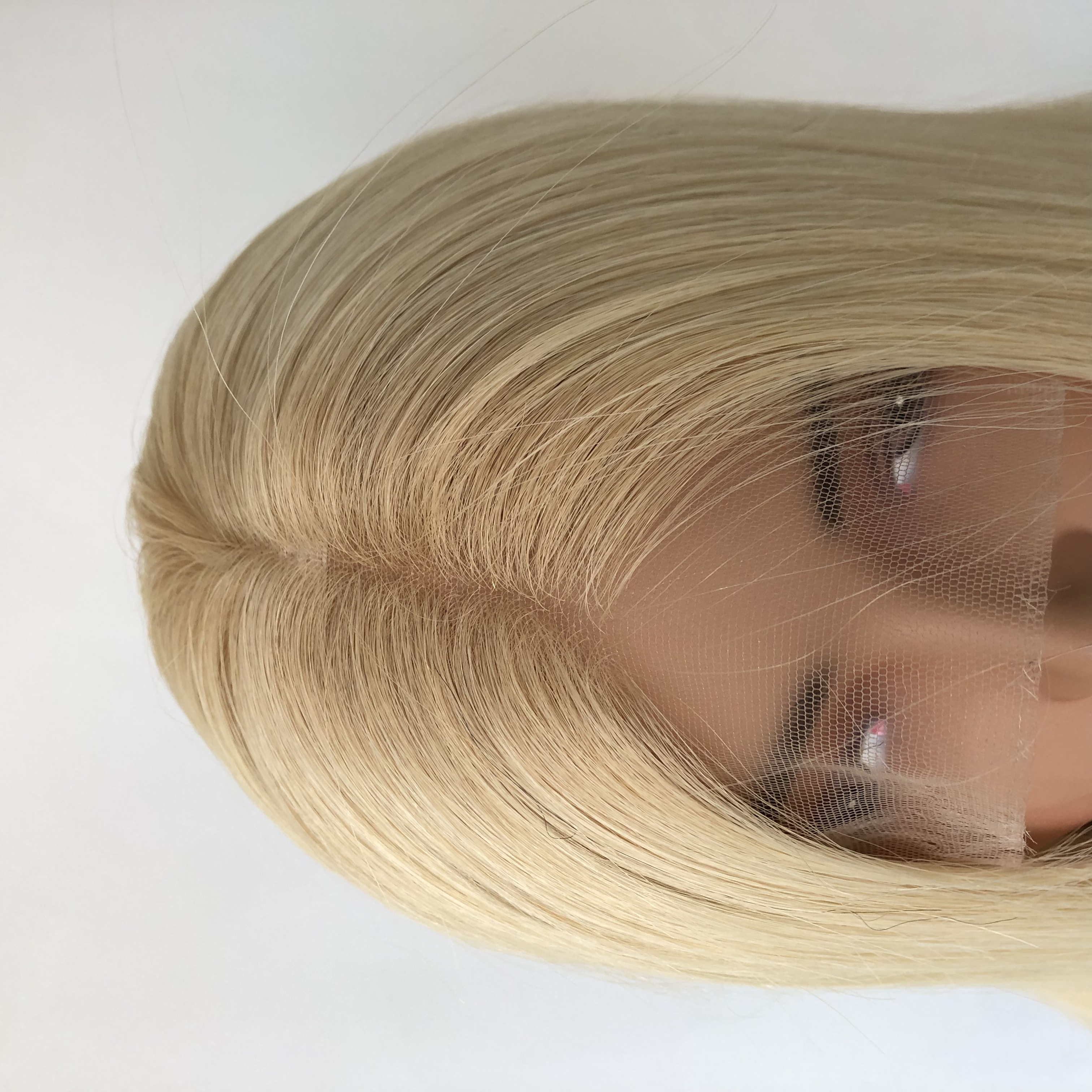 14 INCH Buttery Blonde Human Hair HD Lace Front Wig