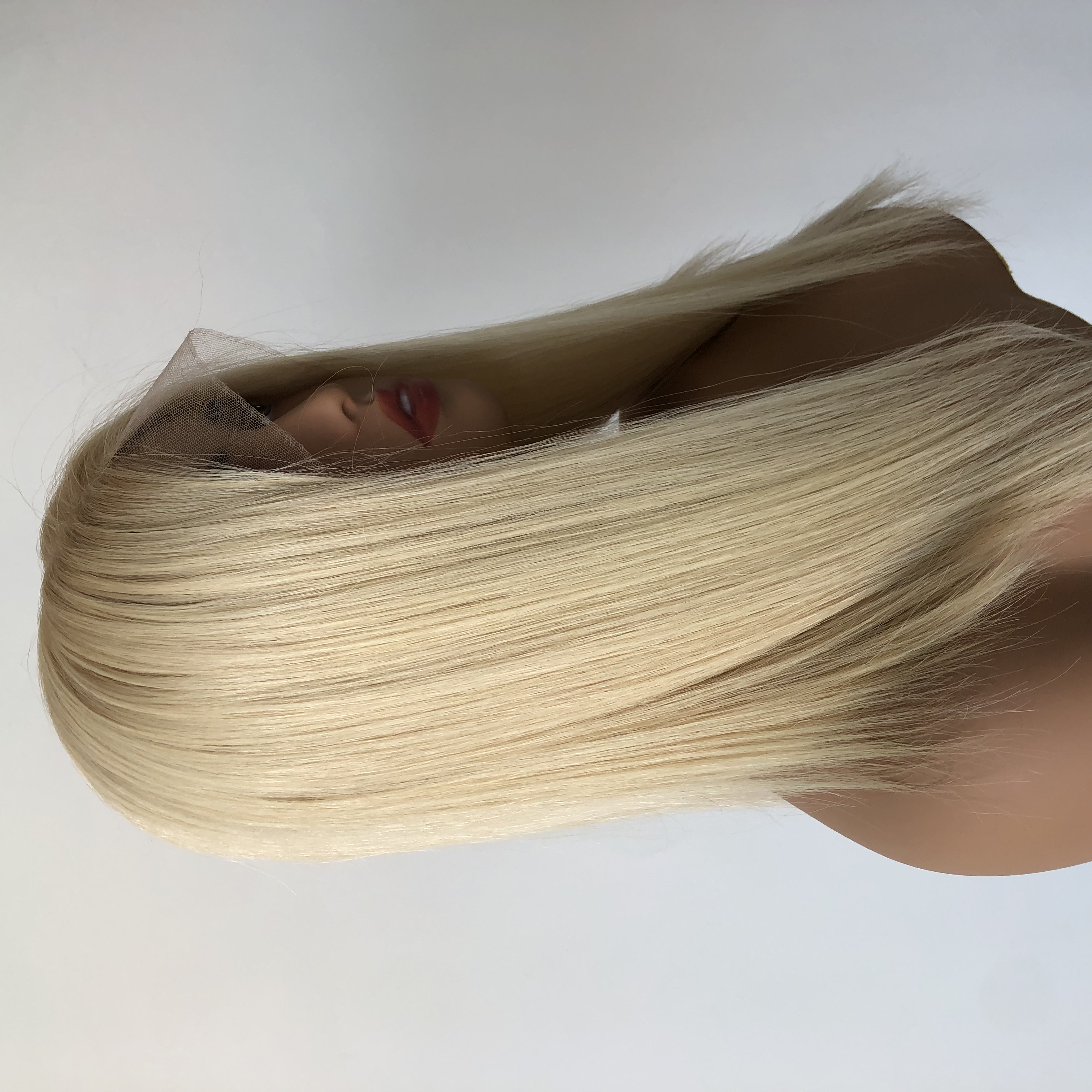 14 INCH Buttery Blonde Human Hair HD Lace Front Wig