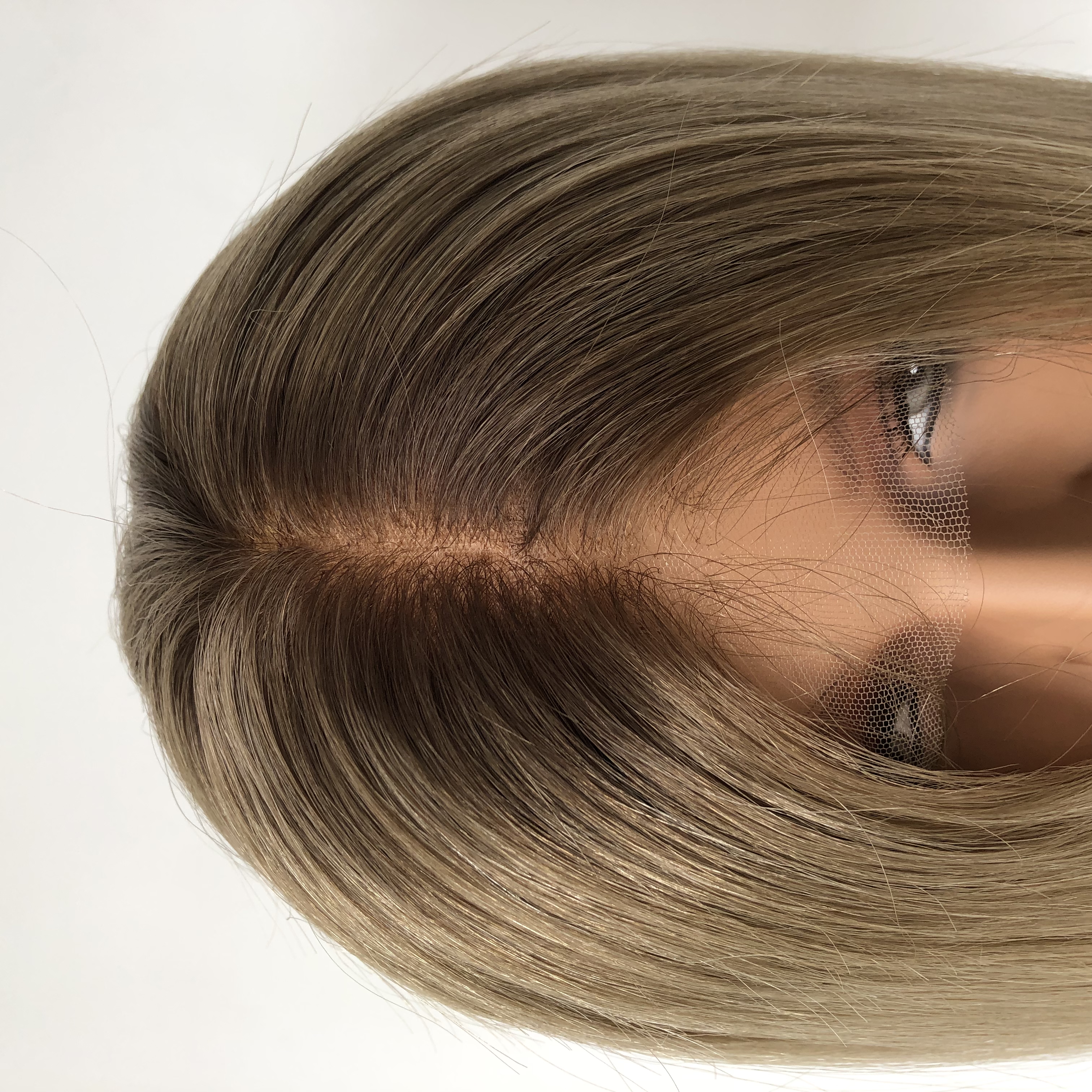 12inch Wheat Gold Human Hair Lace Front Wig