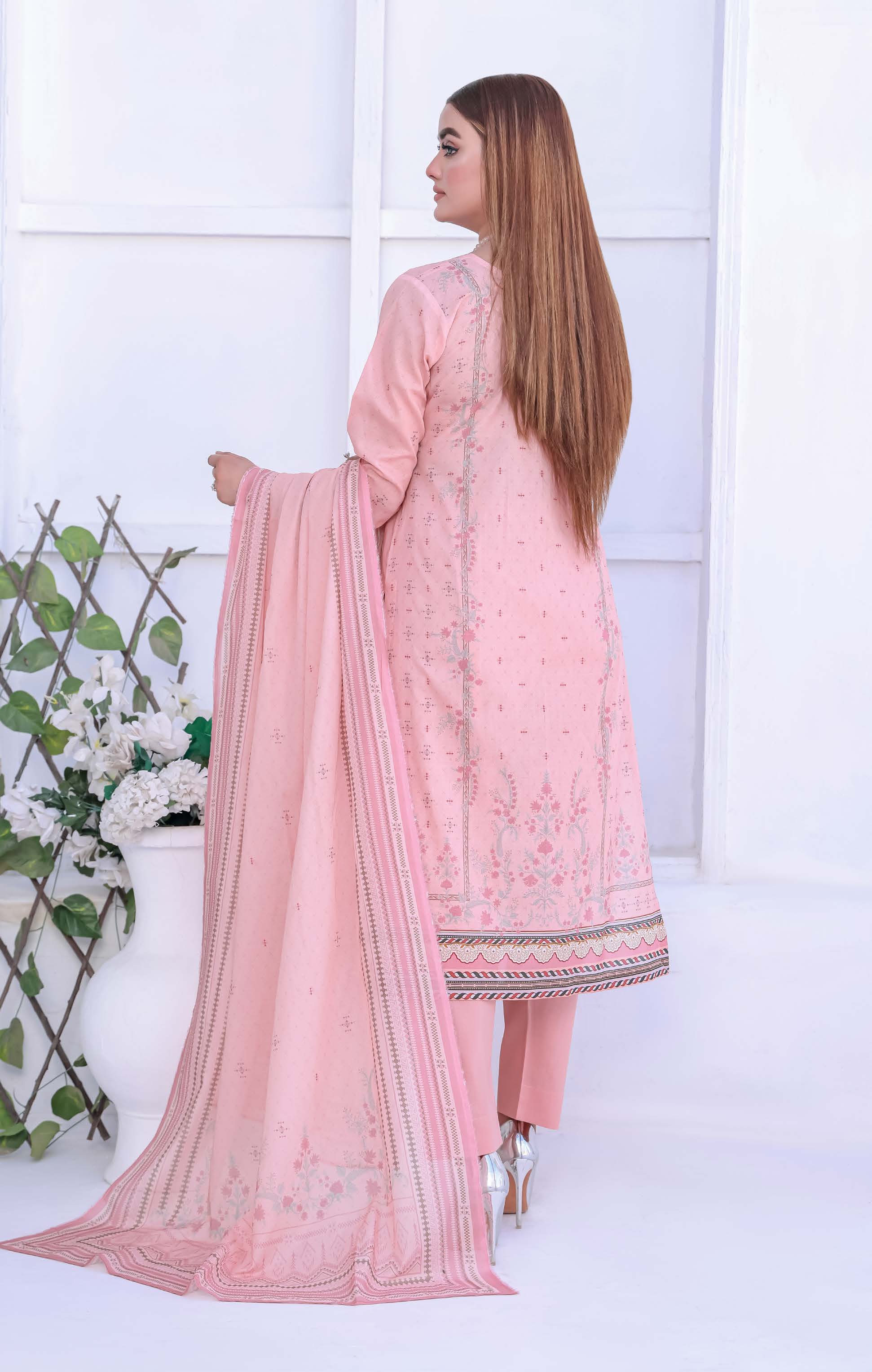 Unstitched 3-Piece Premium Digital Printed Lawn Suite D-09