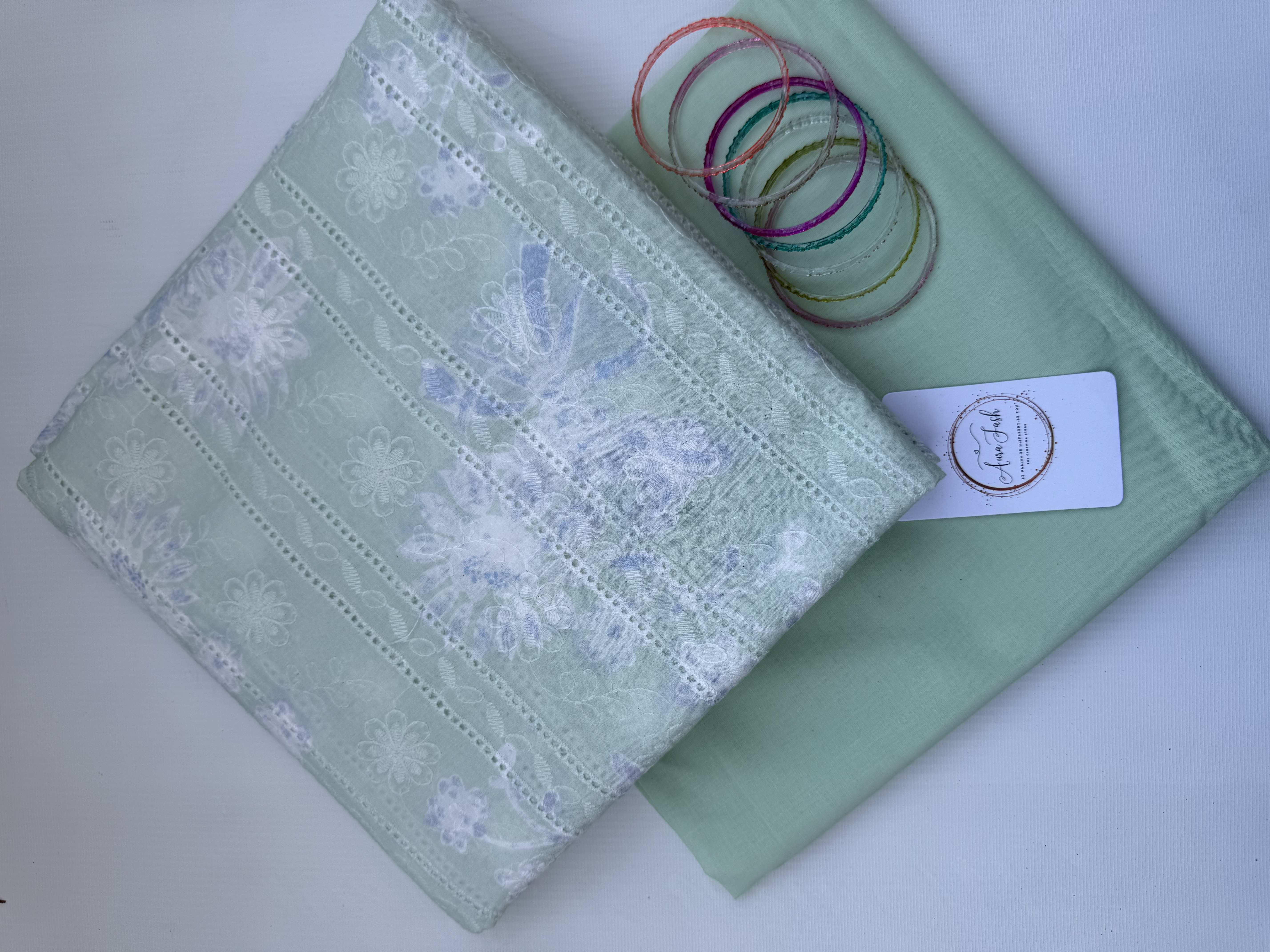 Printed Chikankari Lawn 2 Piece Suit for Women - D6