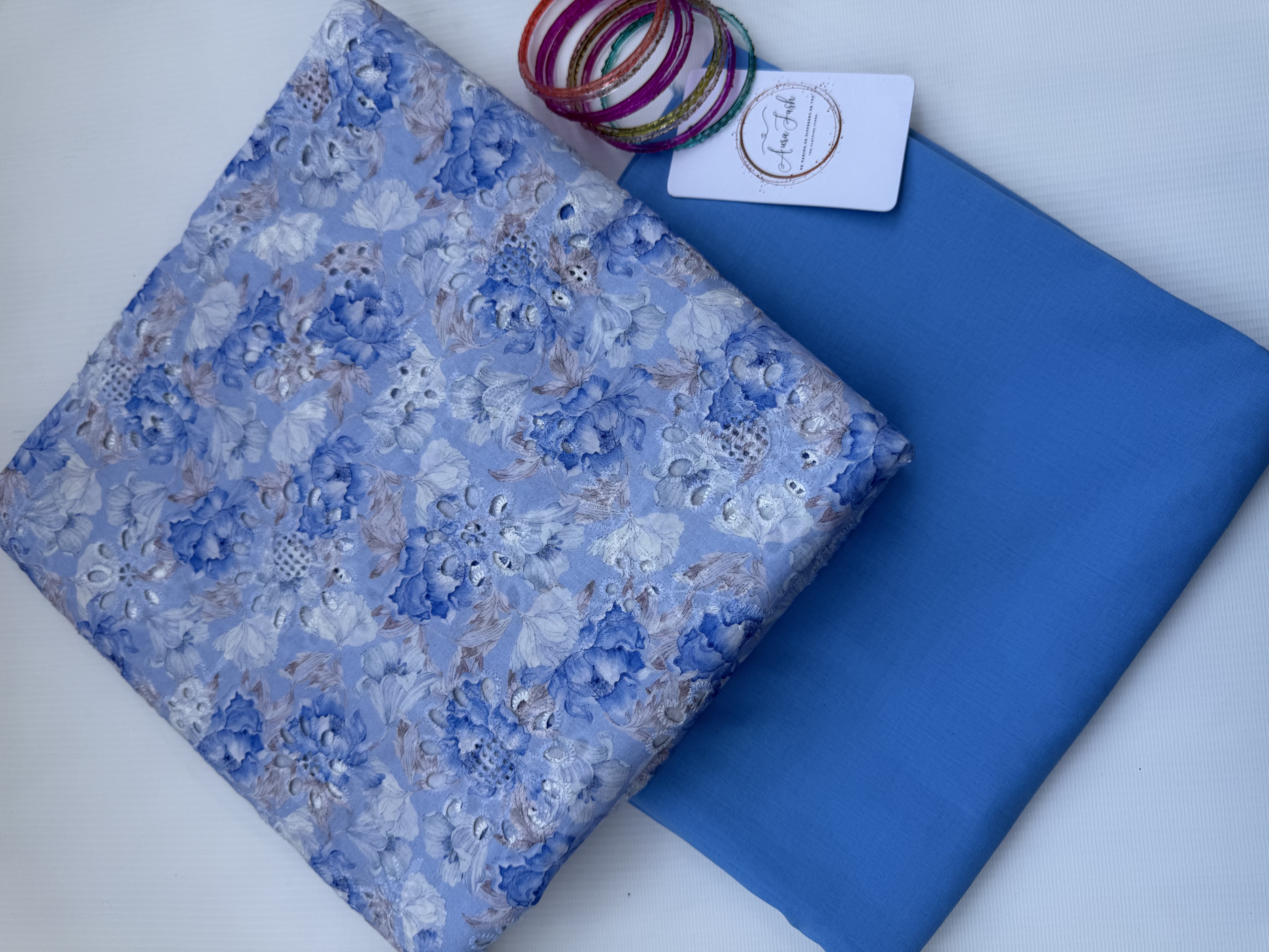 Printed Chikankari Lawn 2 Piece Suit for Women - D9