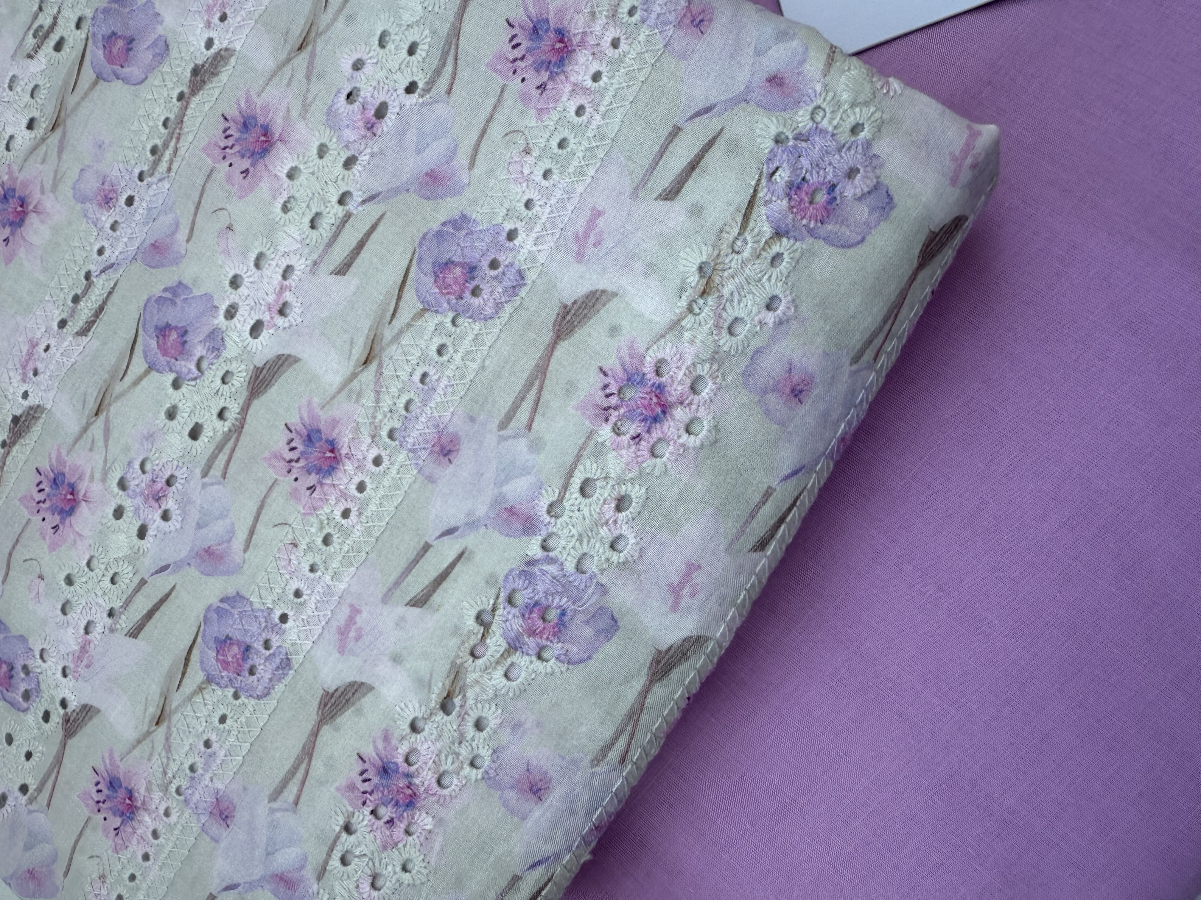 Printed Chikankari Lawn 2 Piece Suit for Women - D1