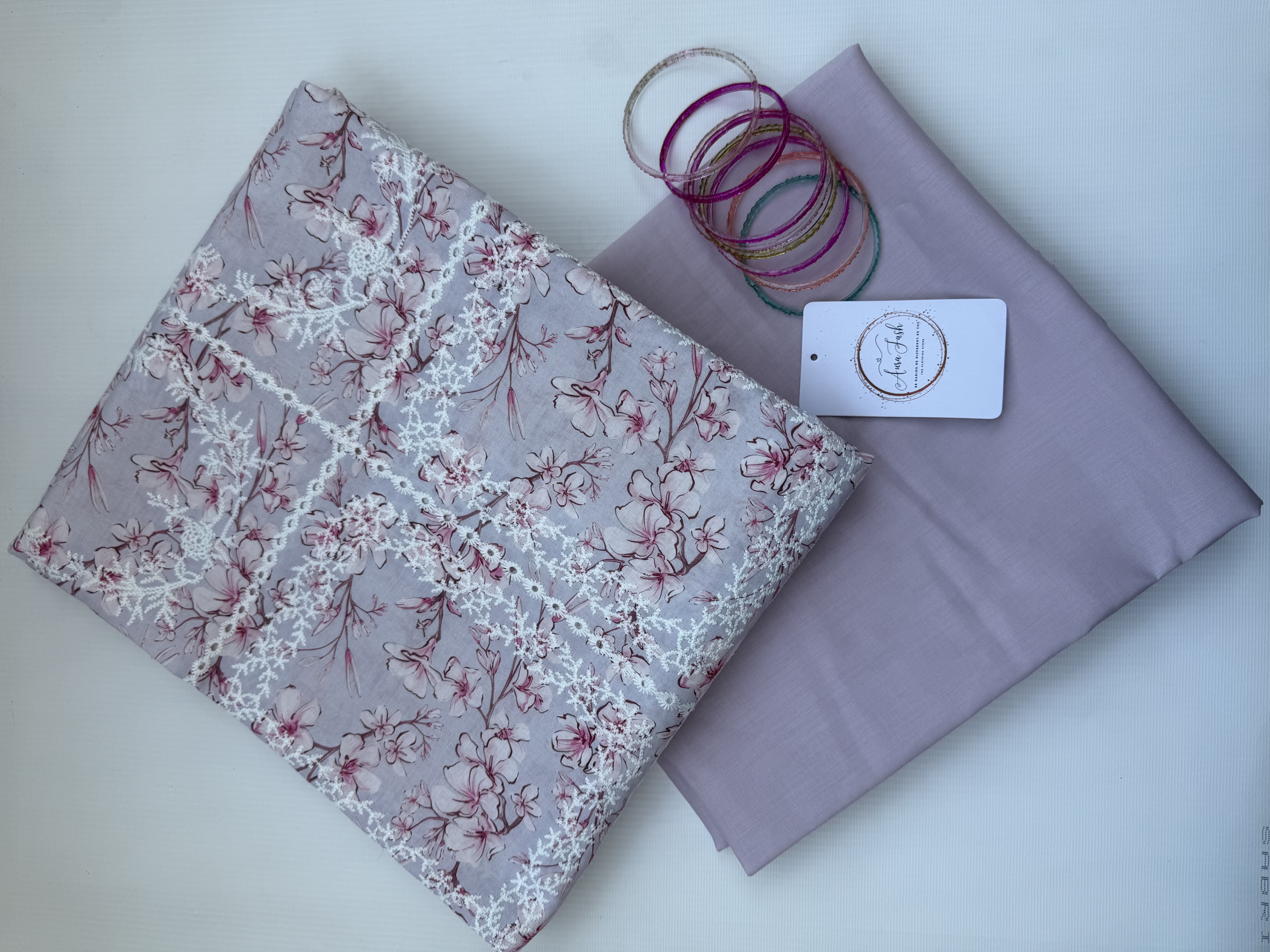 Printed Chikankari Lawn 2 Piece Suit for Women - D10