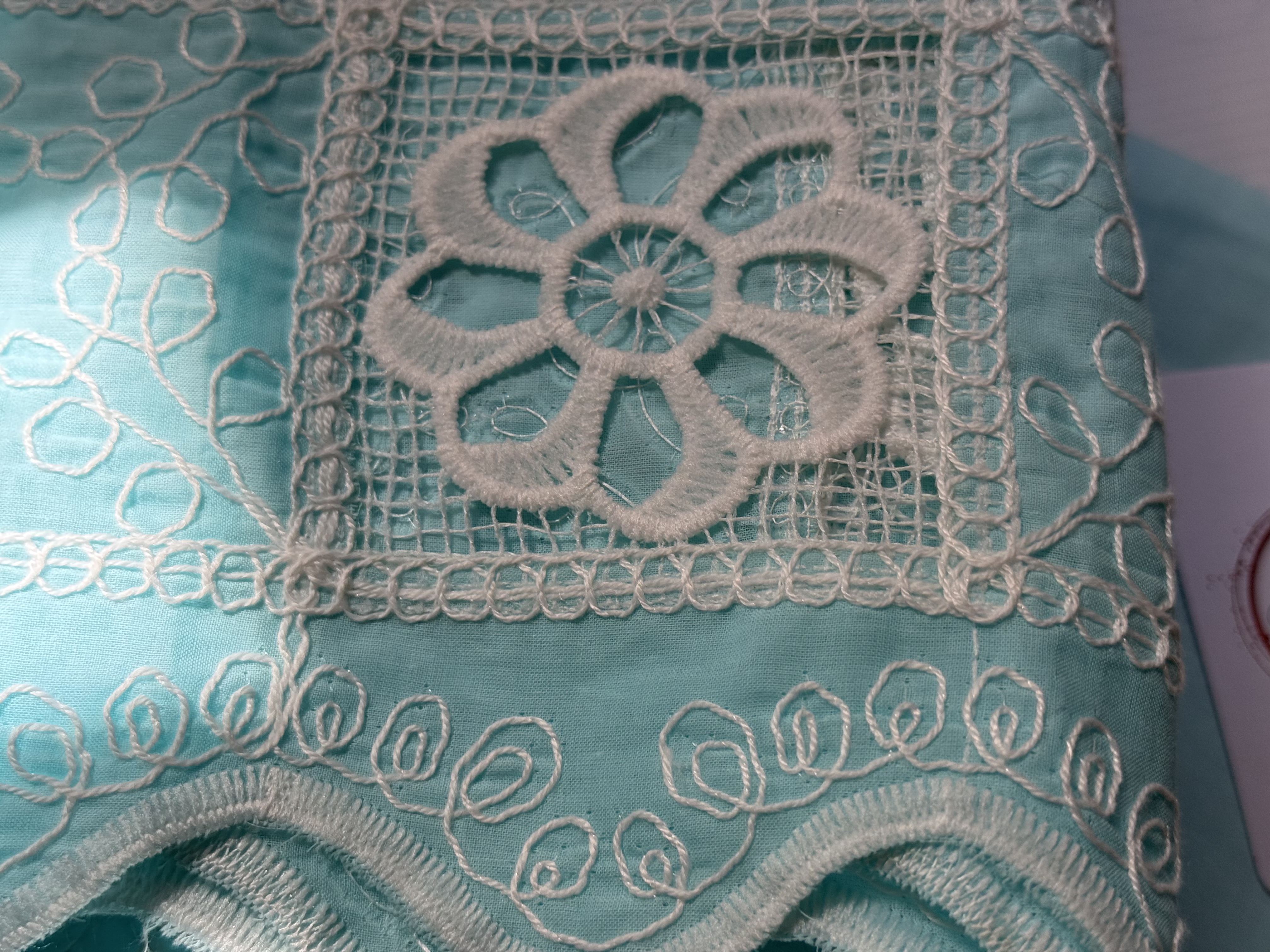 2 Piece Unstitched Crocia Chikankari Suit with Plain Trouser (D5)