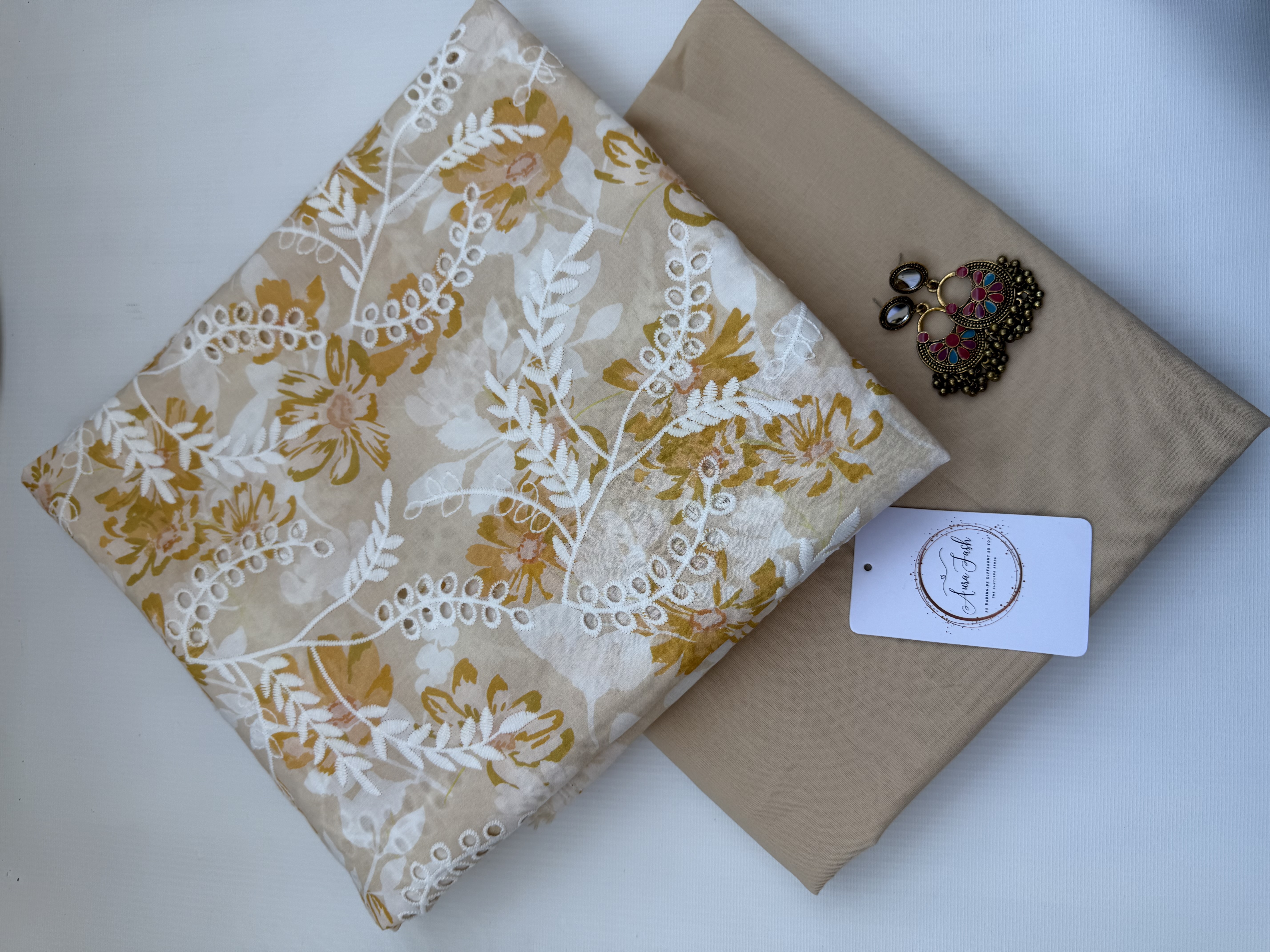 Printed Chikankari Lawn 2 Piece Suit for Women - D3