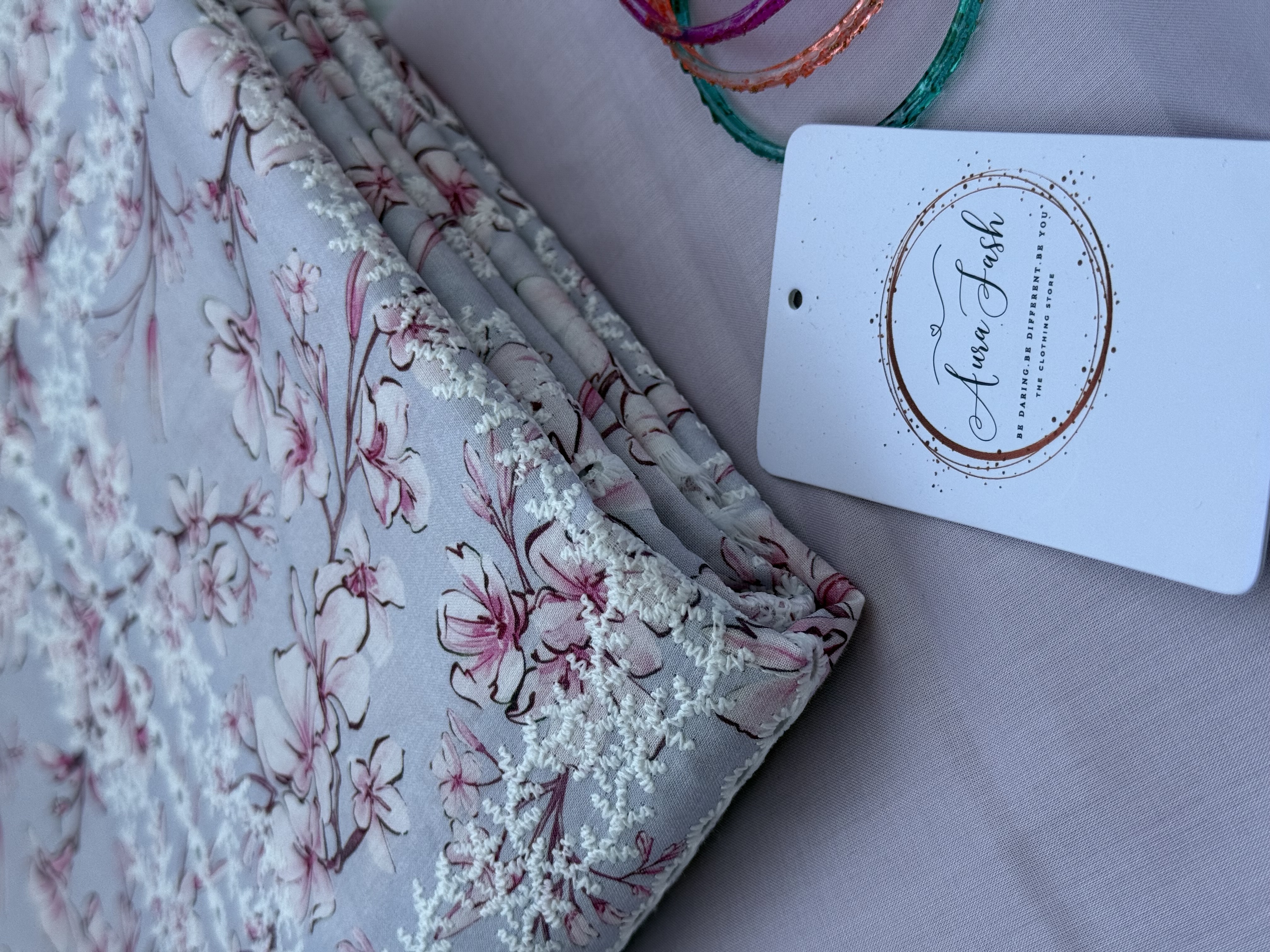 Printed Chikankari Lawn 2 Piece Suit for Women - D10