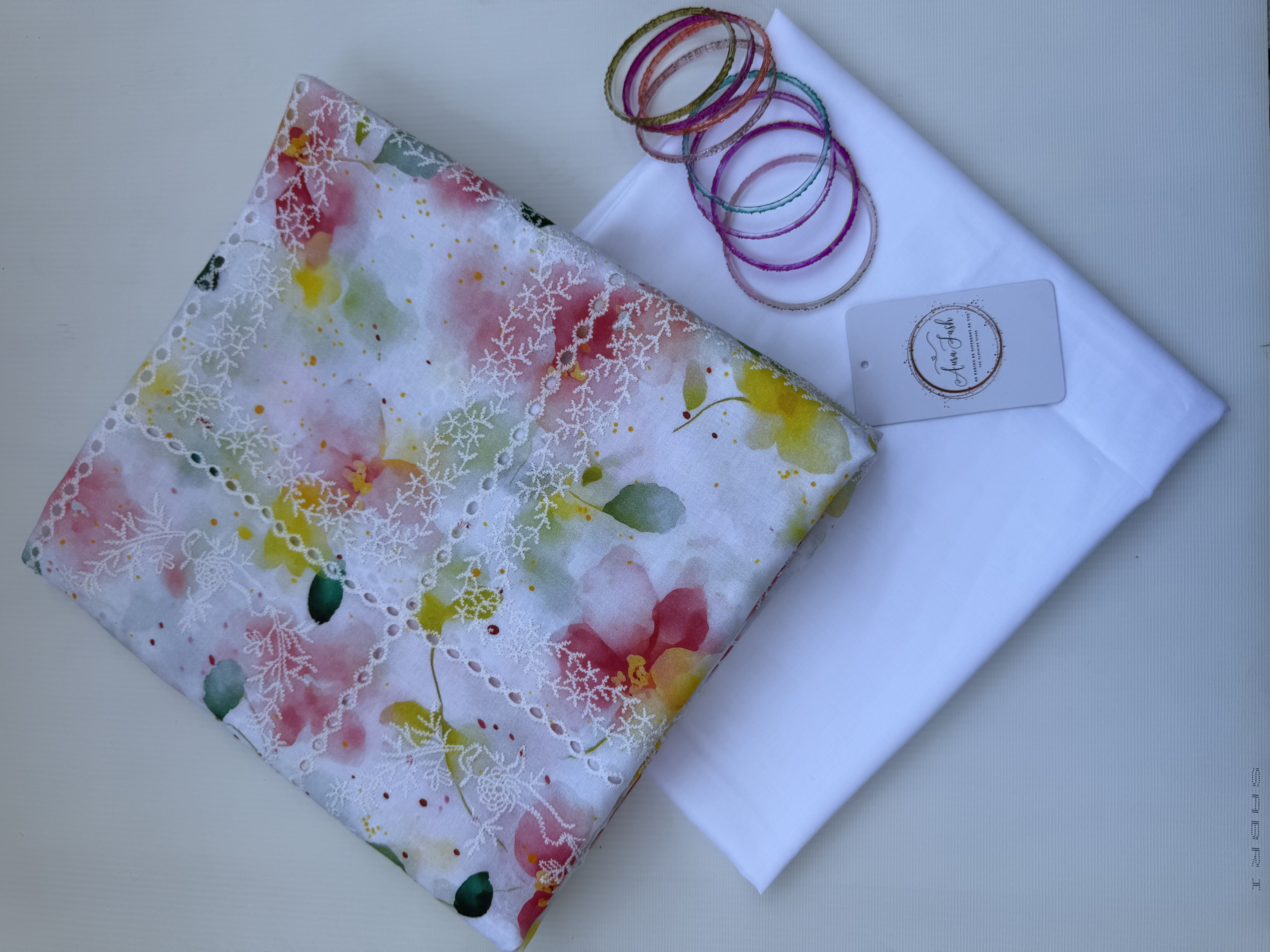 Printed Chikankari Lawn 2 Piece Suit for Women - D2