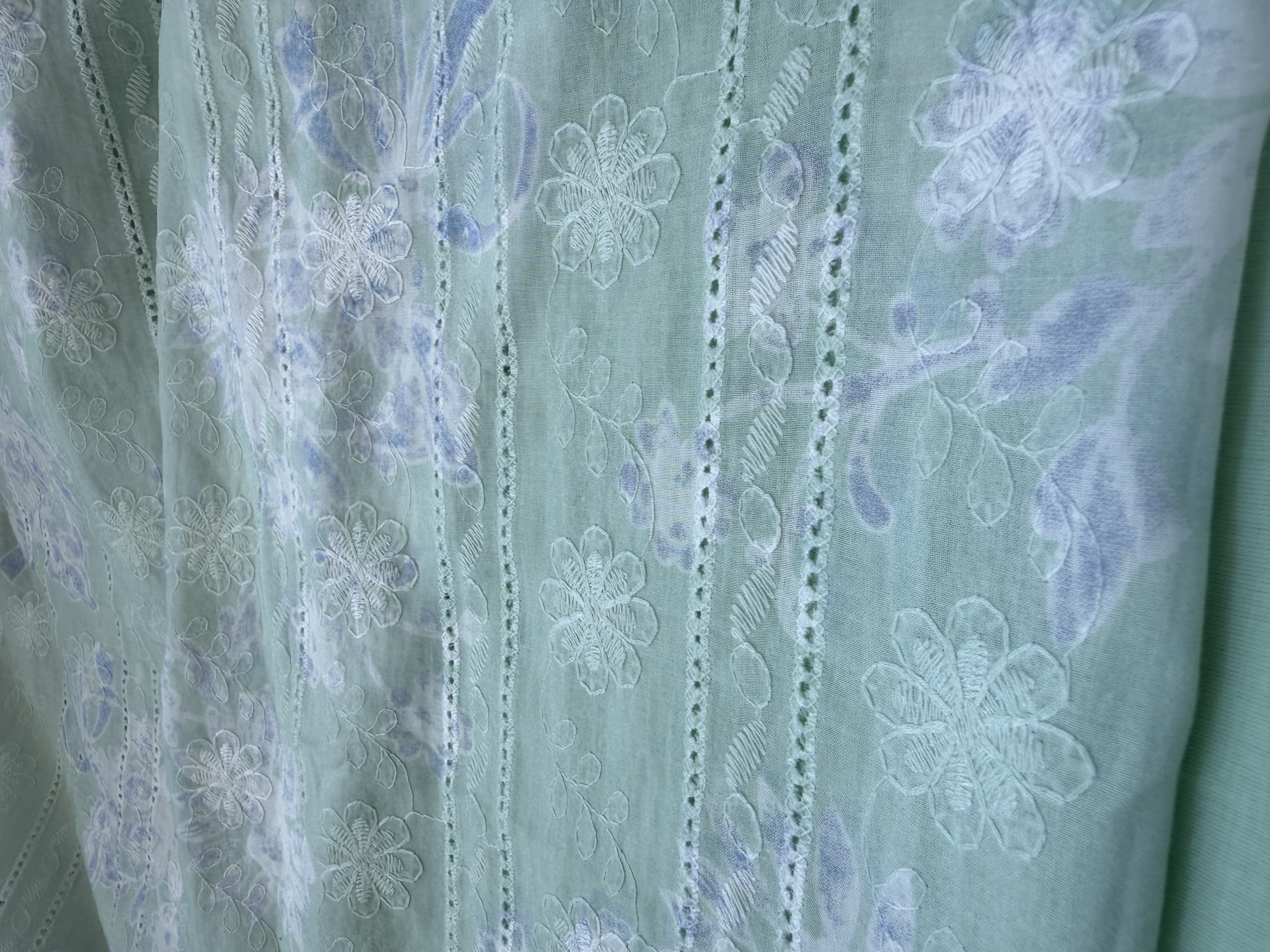 Printed Chikankari Lawn 2 Piece Suit for Women - D6