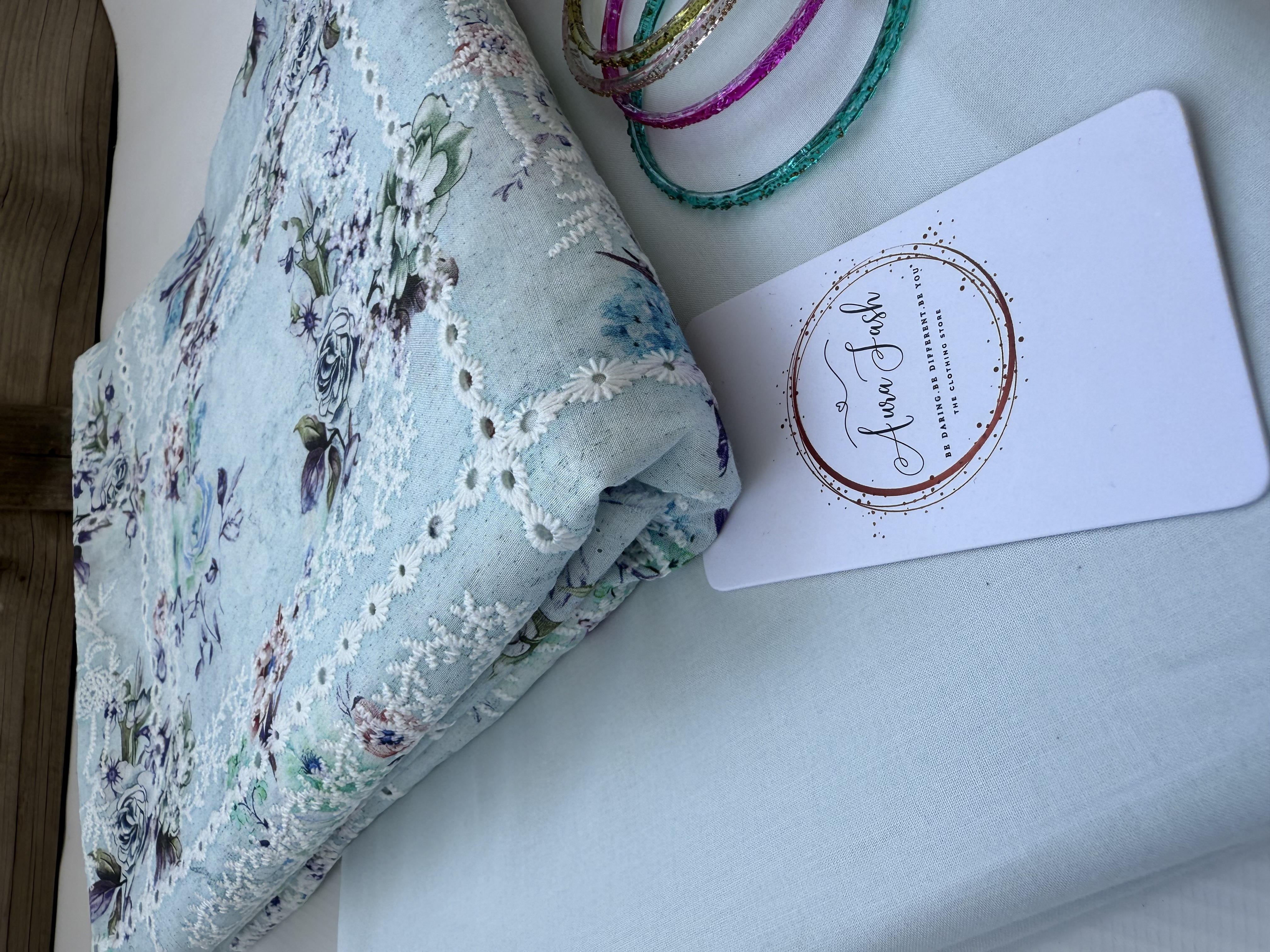 Printed Chikankari Lawn 2 Piece Suit for Women - D8