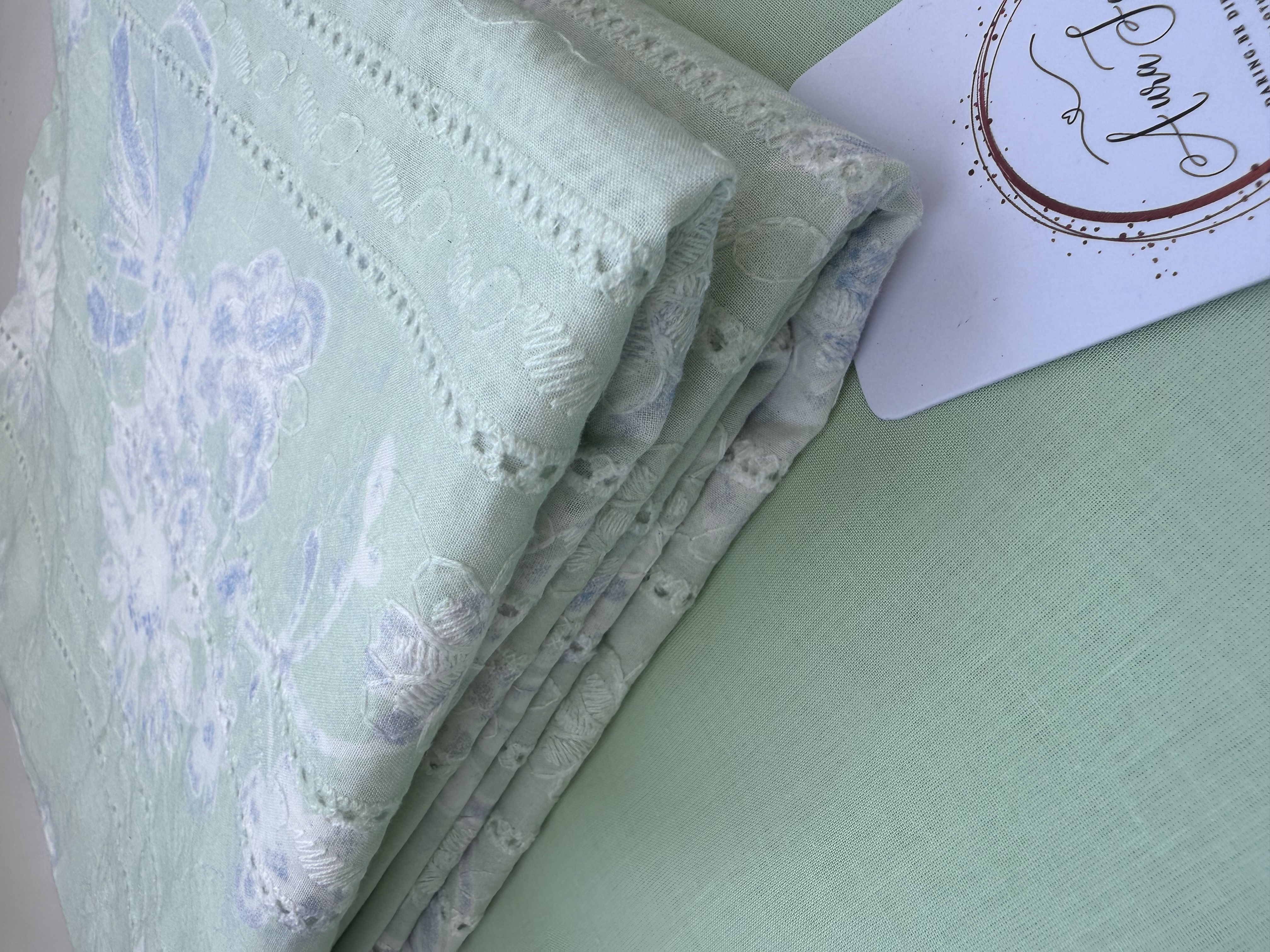 Printed Chikankari Lawn 2 Piece Suit for Women - D6