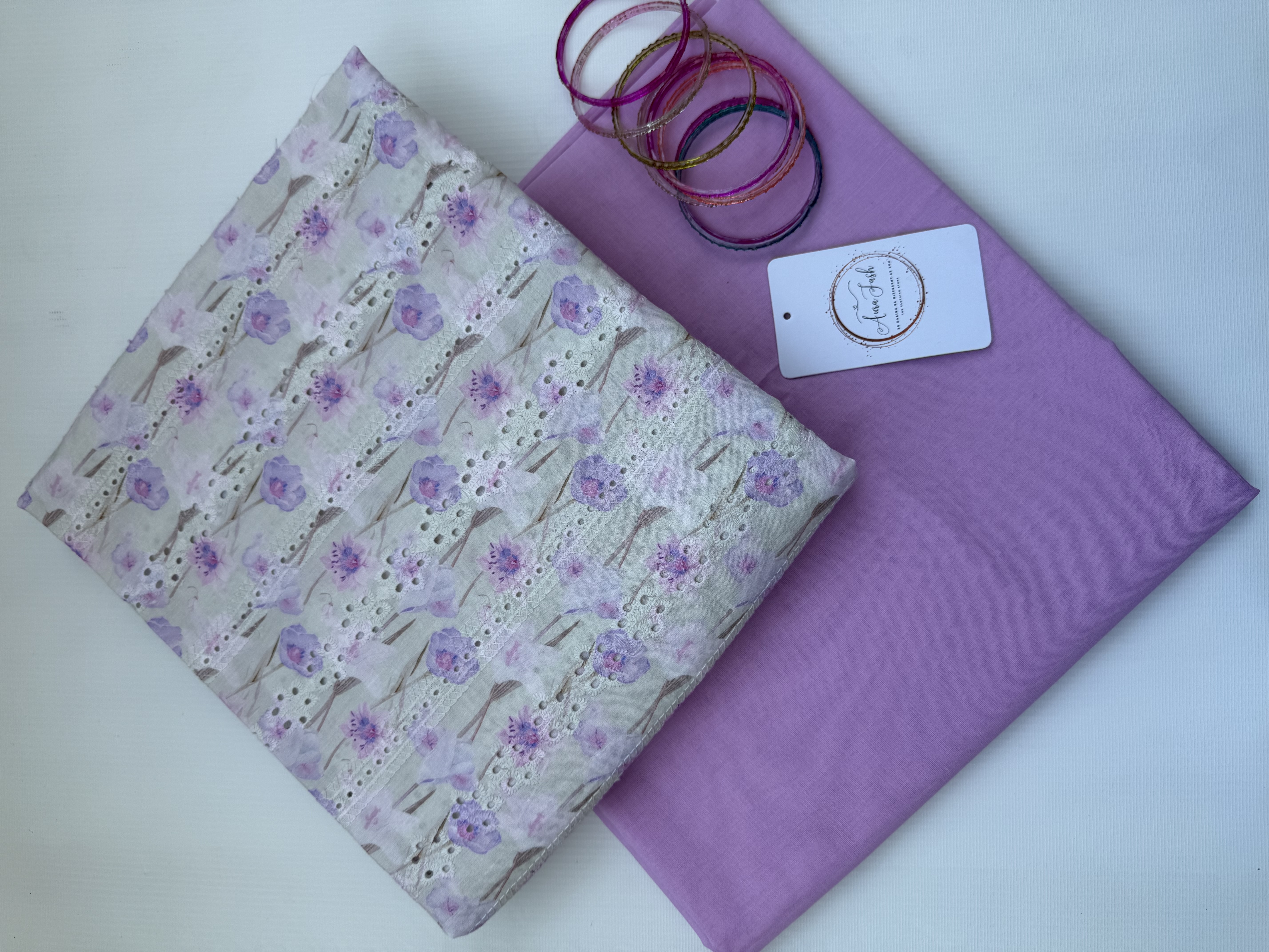 Printed Chikankari Lawn 2 Piece Suit for Women - D1