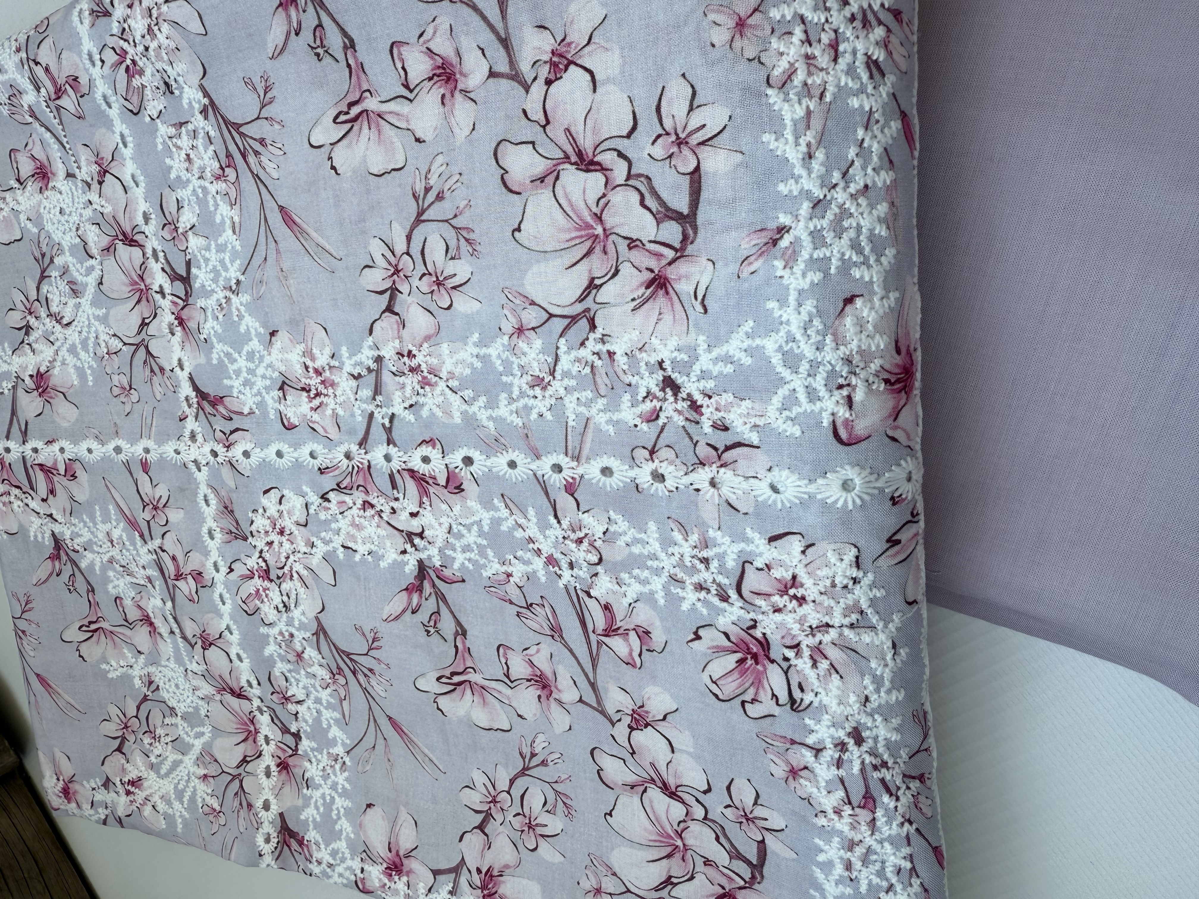 Printed Chikankari Lawn 2 Piece Suit for Women - D10