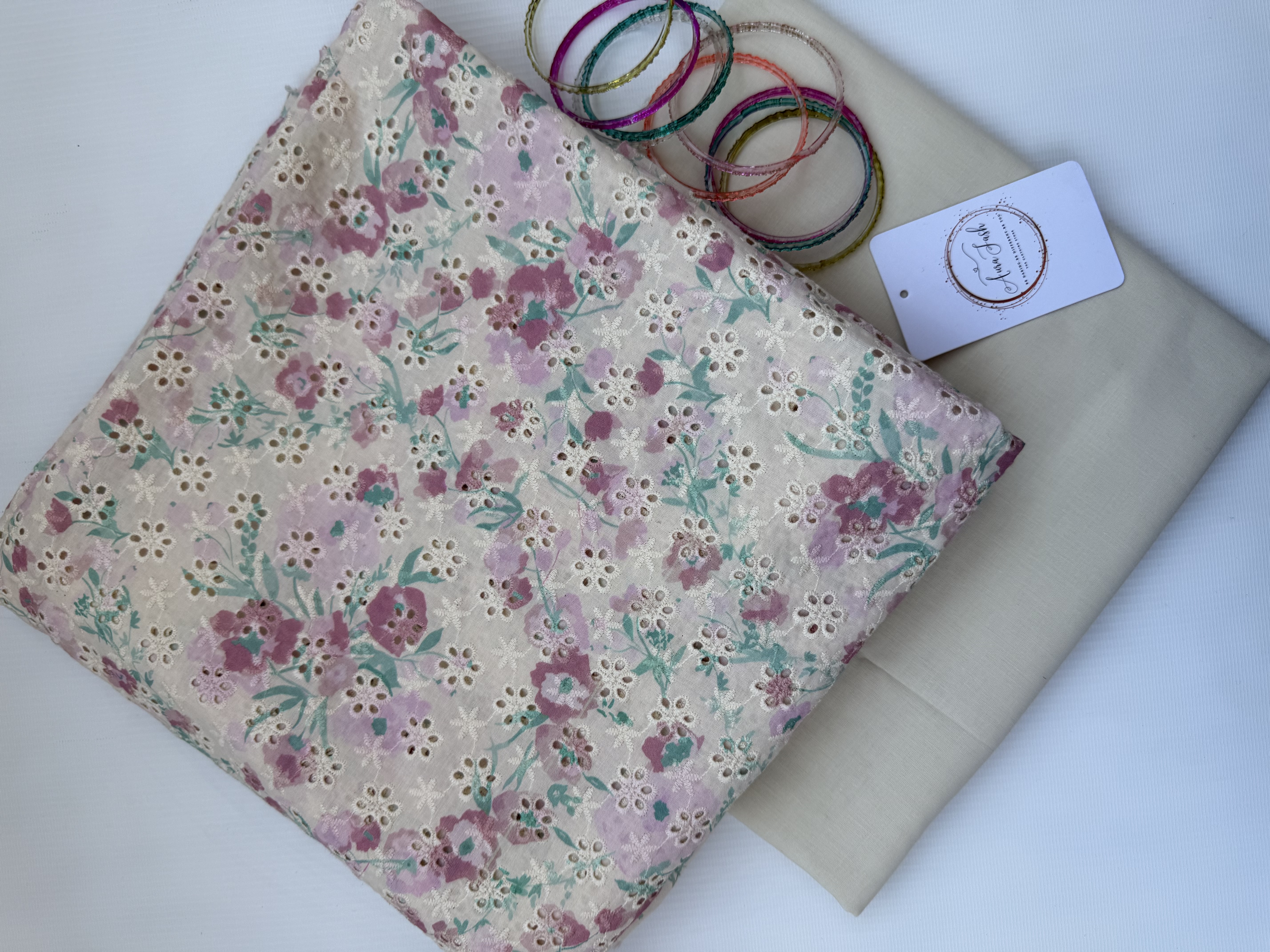 Printed Chikankari Lawn 2 Piece Suit for Women - D5