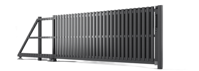 Stumdomi vartai su tvoralenčių užpildu