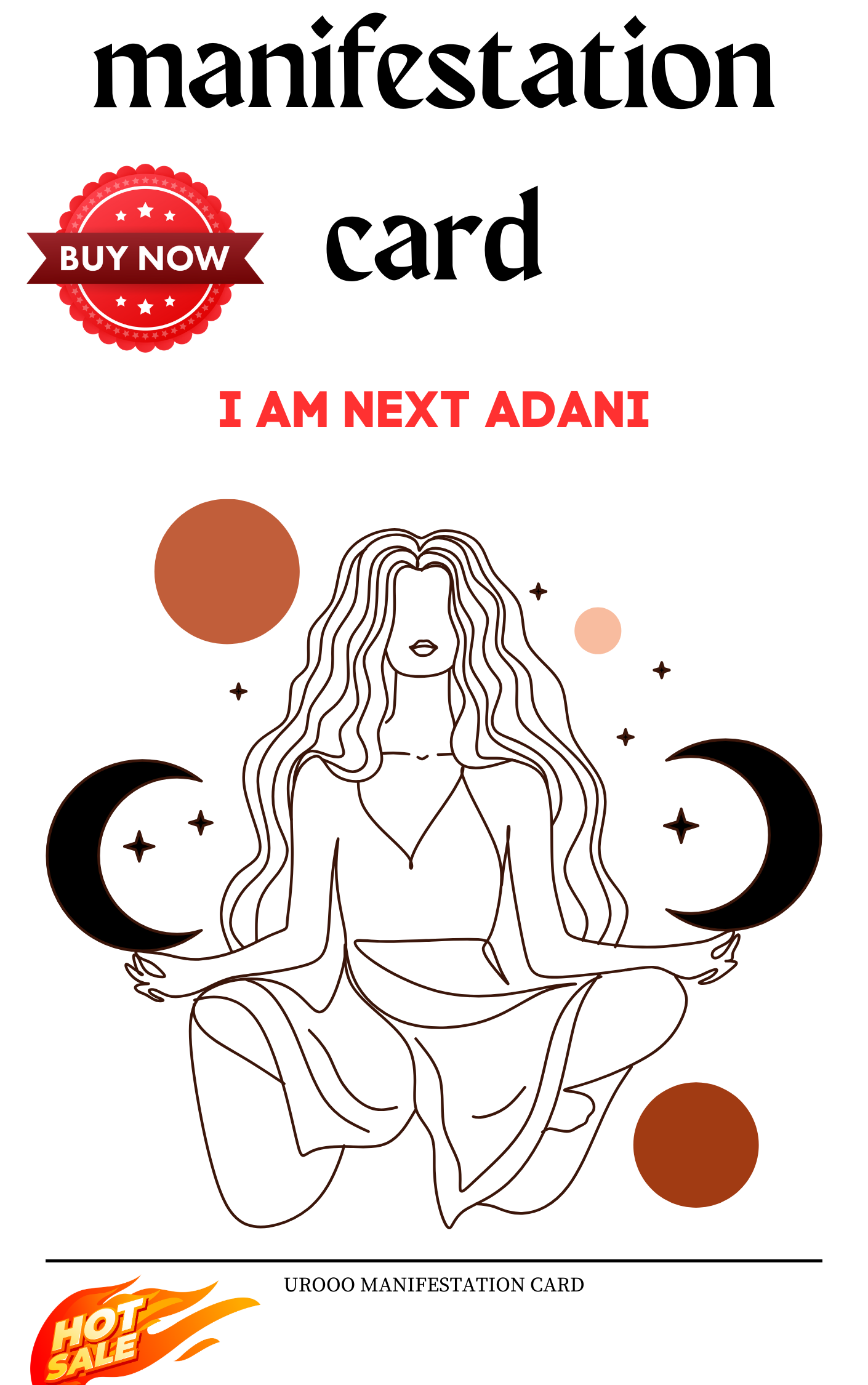 MANIFESTATION CARD - I AM NEXT ADANI
