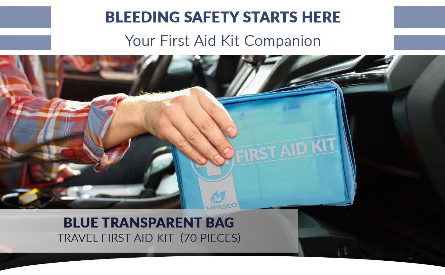 Plug N Patch Blue Transparent Kit