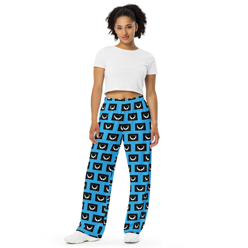 All-over Hands on PJ Pants Cosmic Blue