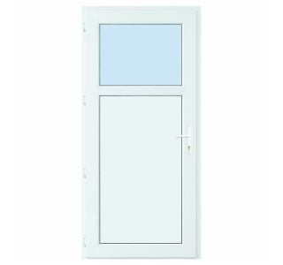 White uPVC exterior door