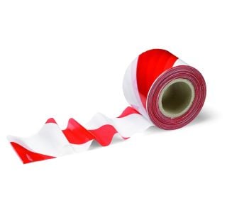 Red and White Barrier Tape