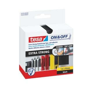 tesa ON & OFF Extra Strong Hook & Loop Tape
