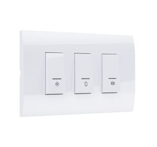 Three-Gang Light Switch Panel