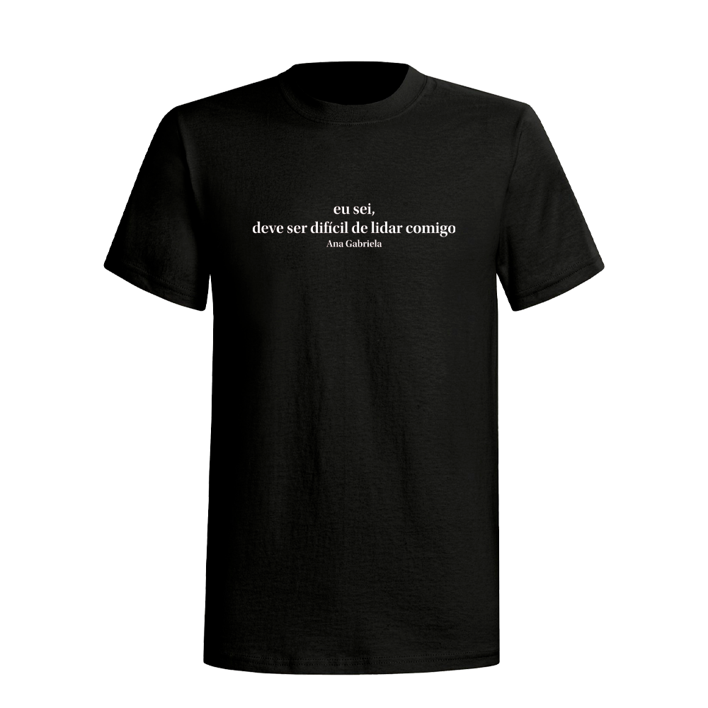 T-Shirt "Frase Degradê" | Preta