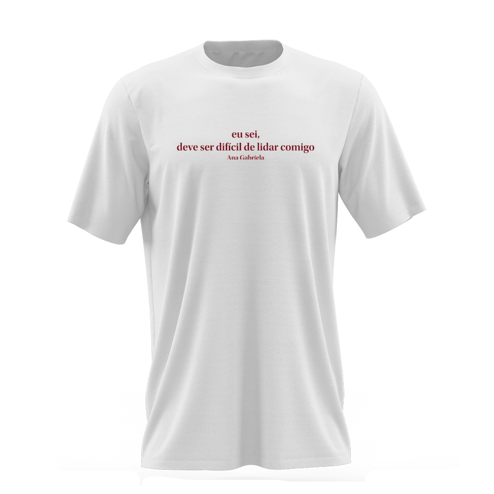 T-Shirt "Frase Degradê" | Branca
