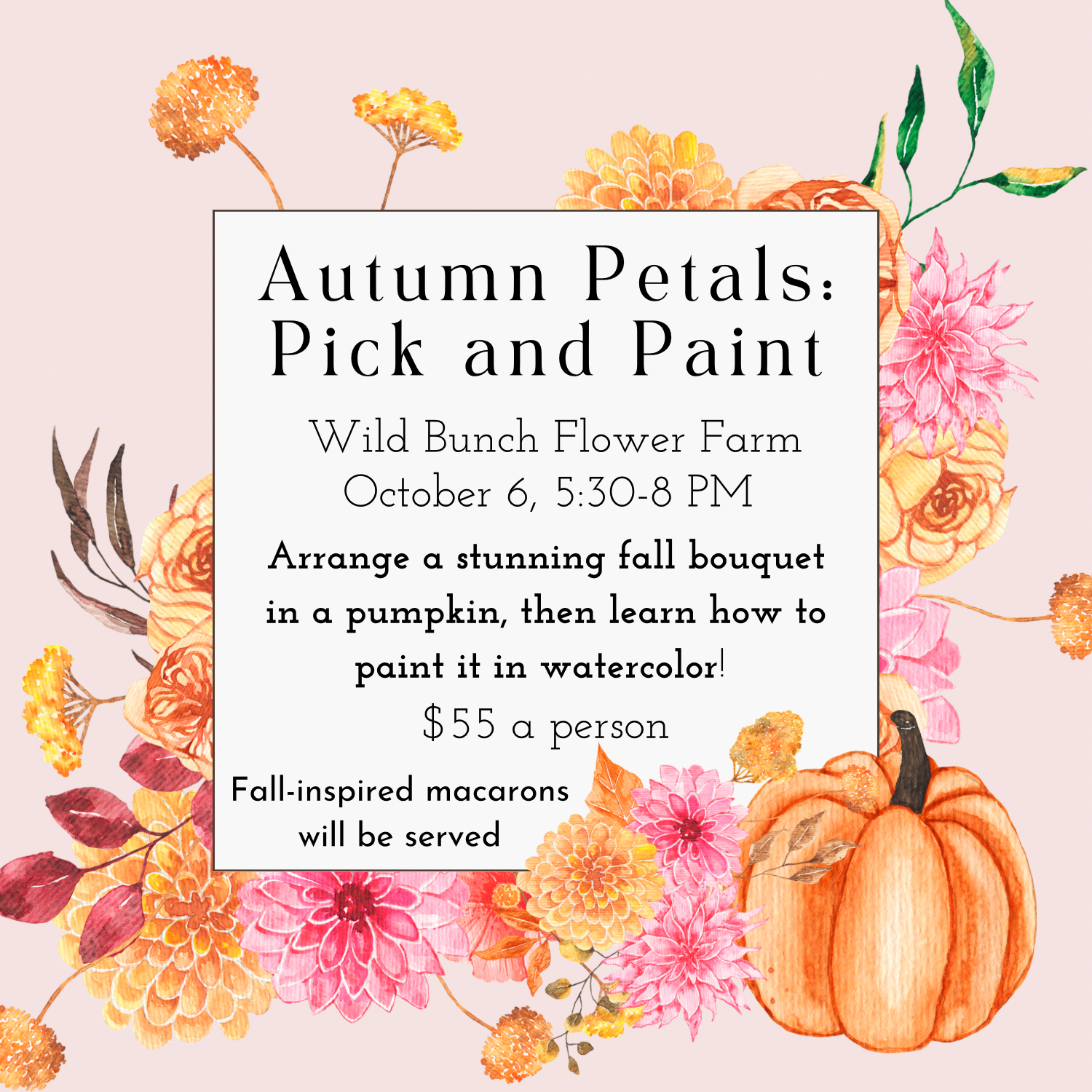 Autumn Petals: Pick and Paint