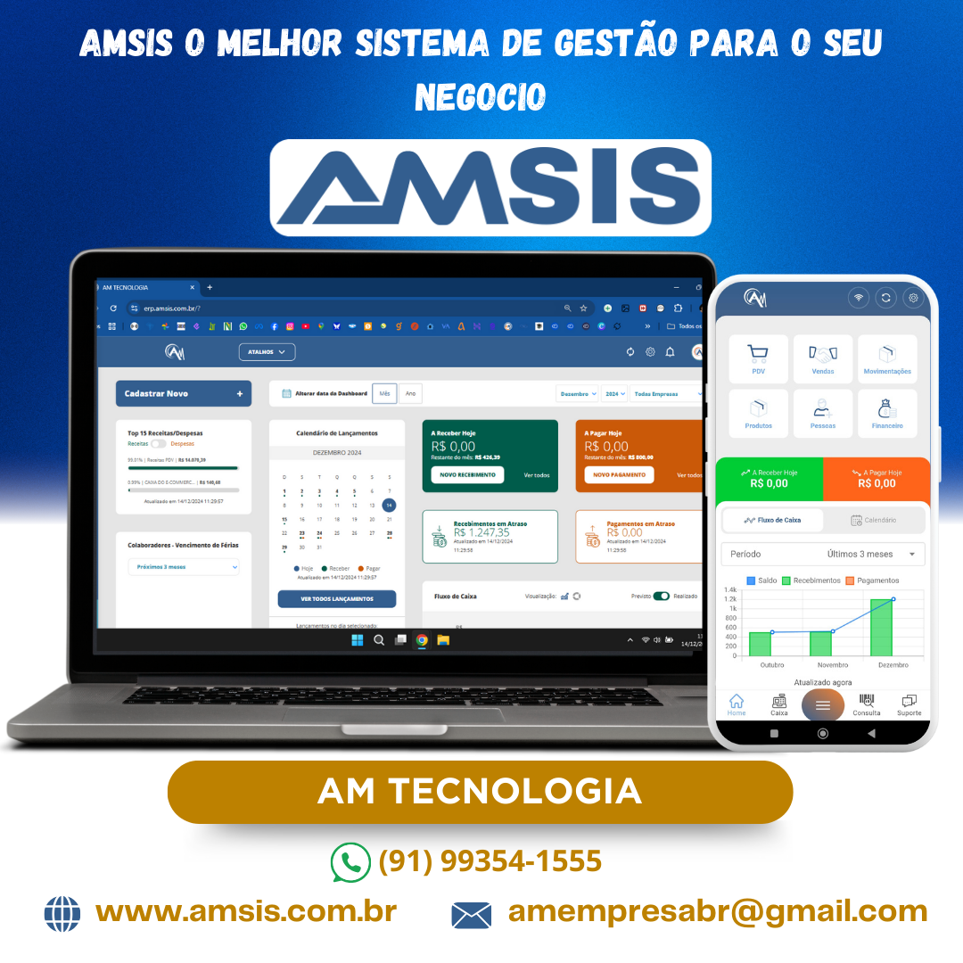 Implantação PRO sistema de gestão AmSis