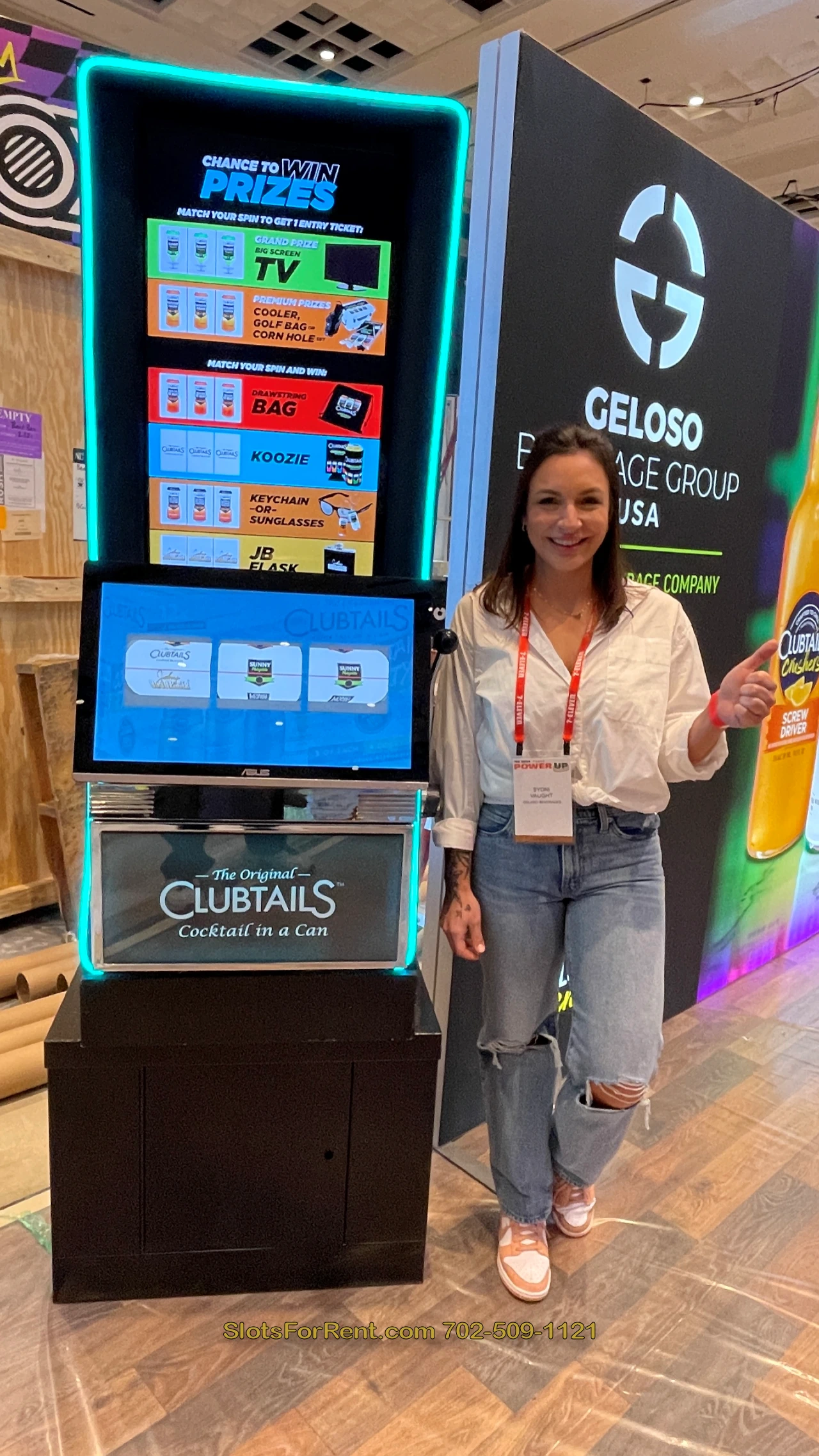 Mega Touch Screen Promotional Prize Slot Machine