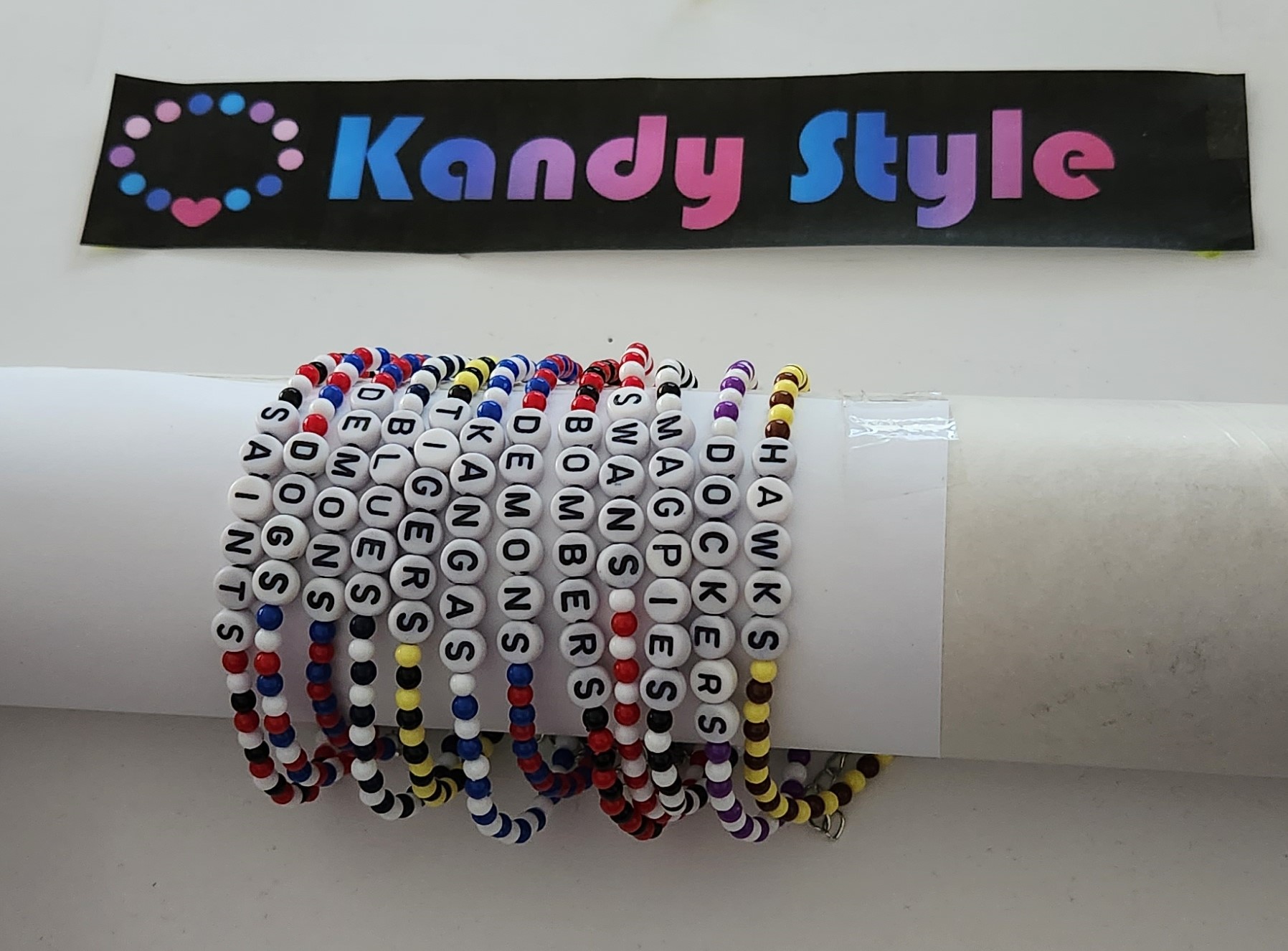 AFL supporters team bracelets 