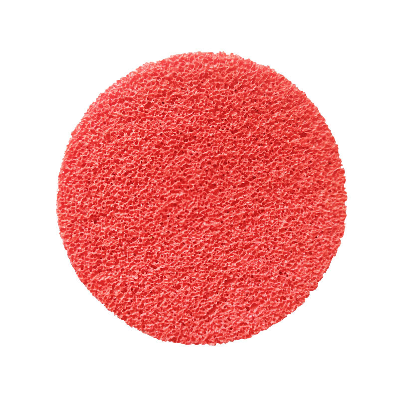 Facial Exfoliate cleansing sponge Red rubber makeup sponge