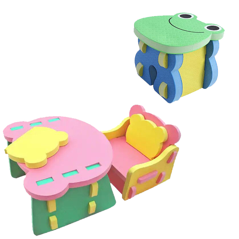 Children's dining table and chair sponge, kindergarten toy game learning small table and chair