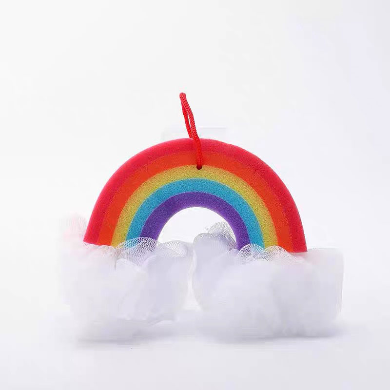 Rainbow Bath Ball Sponge