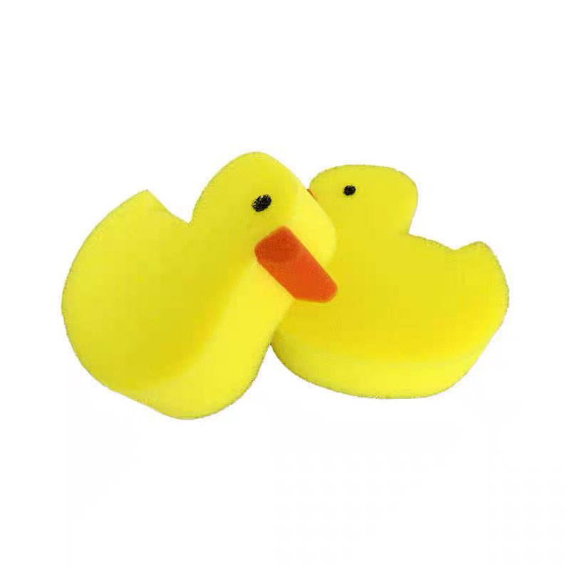 Rubber ducky shower sponge