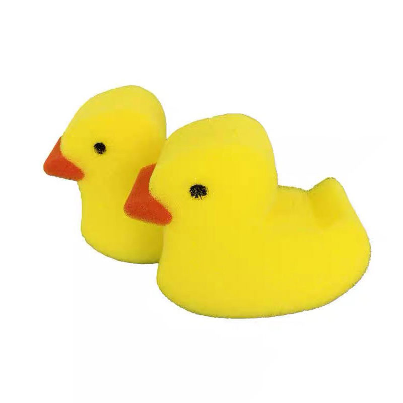 Rubber ducky shower sponge