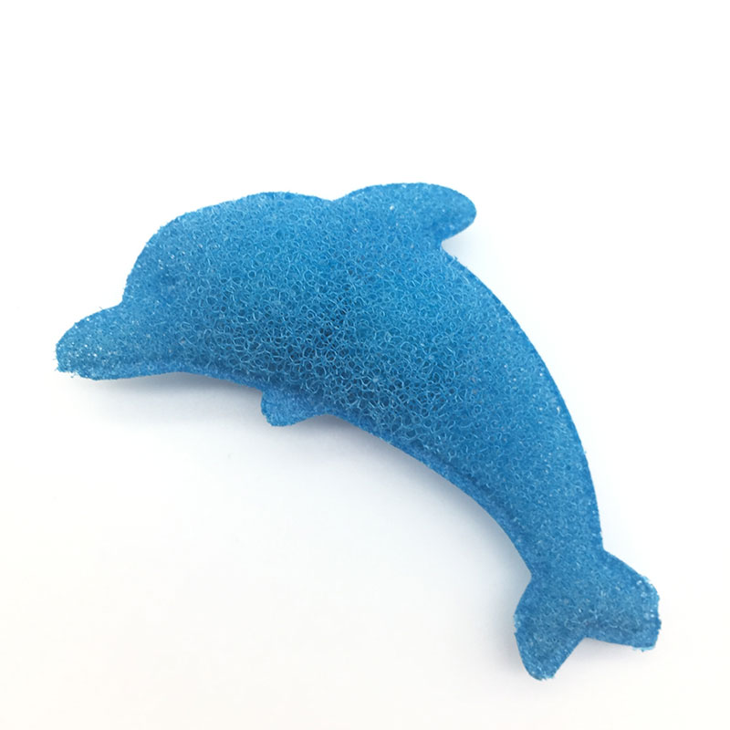 Bean-shaped milk bottle cleaning sponge