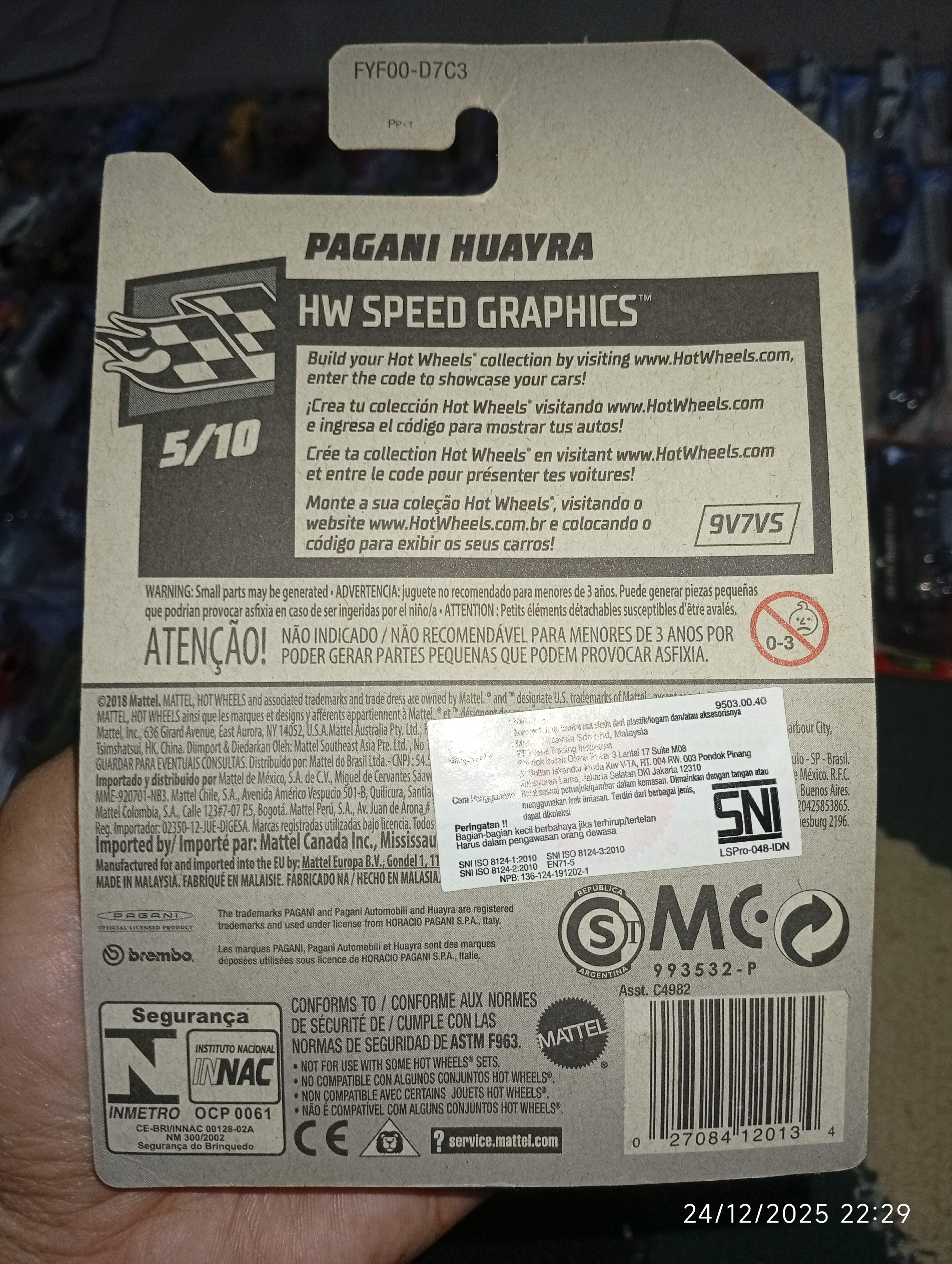 Hot Wheels Pagani Huayra