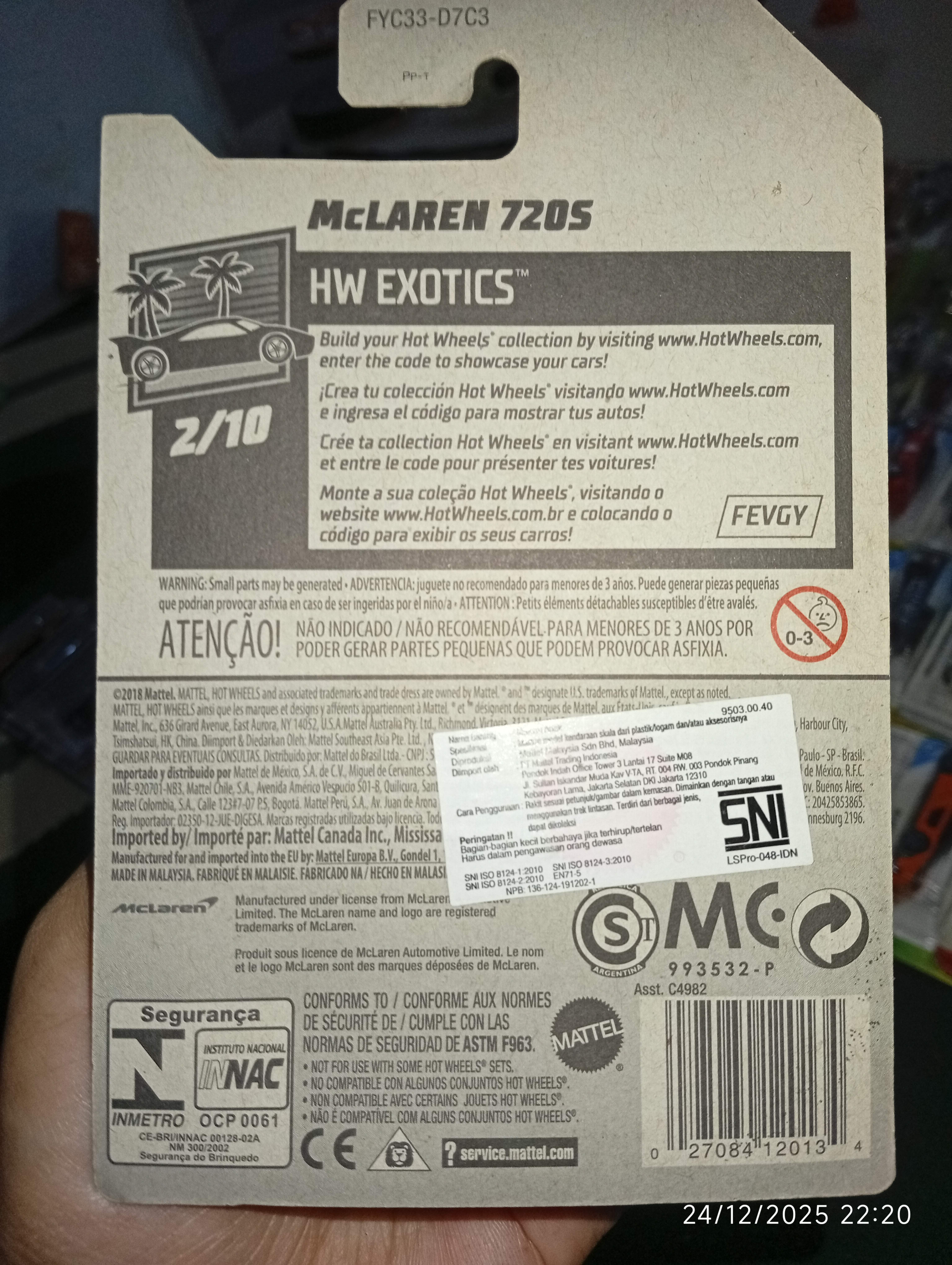 Hot Wheels McLaren 720S