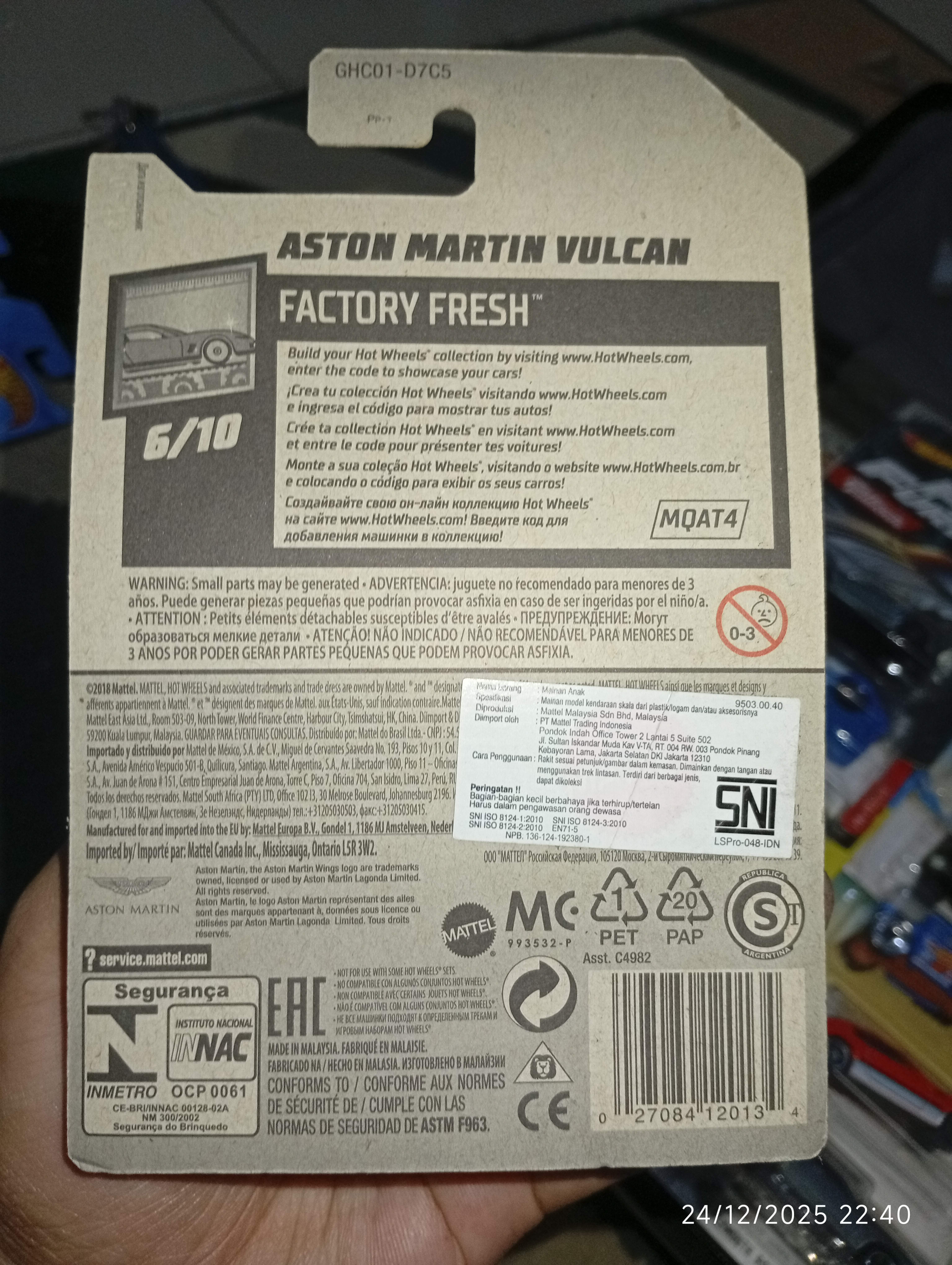 Hot Wheels Aston Martin Vulcan