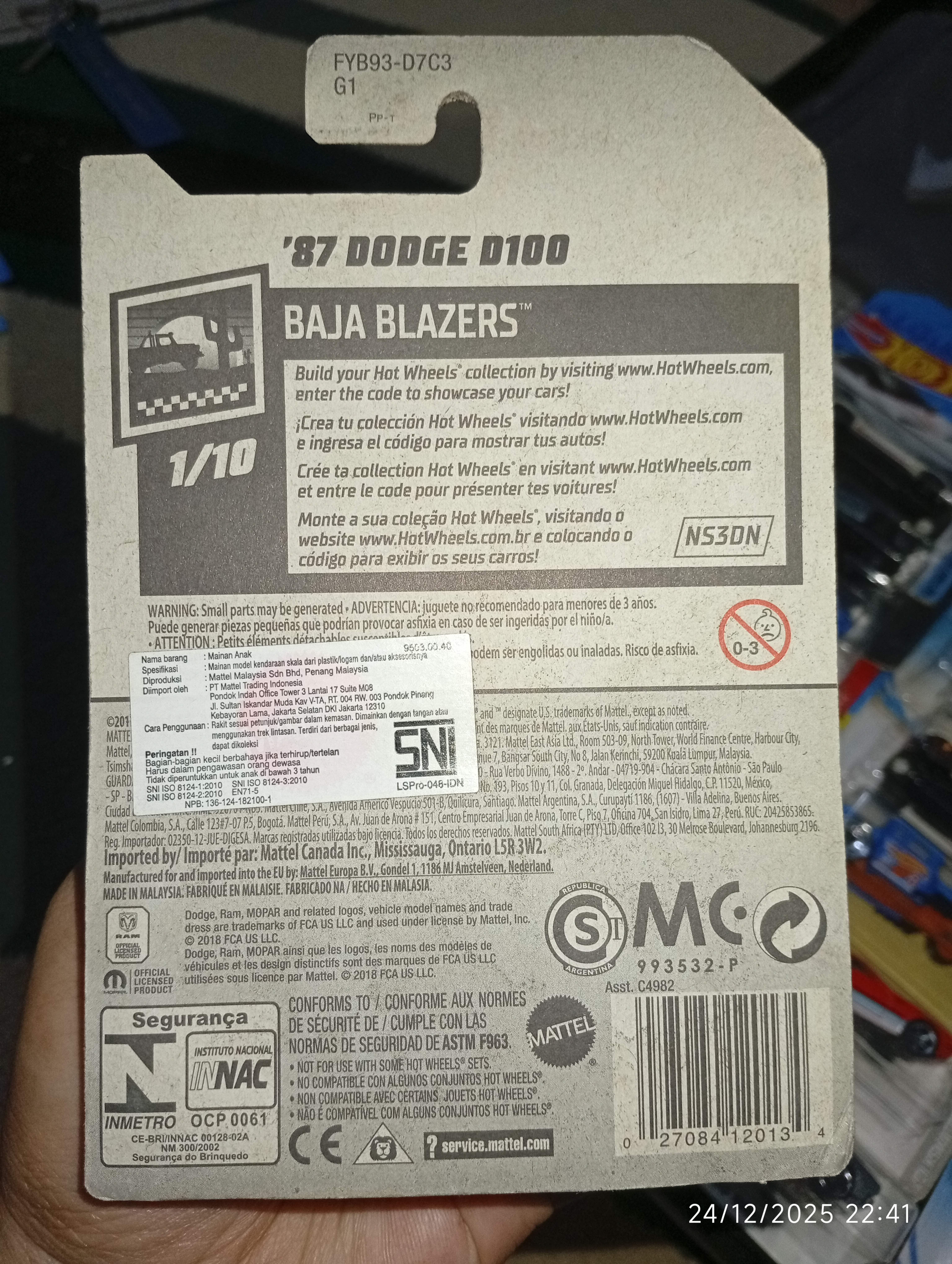 Hot Wheels 1997 Dodge D150