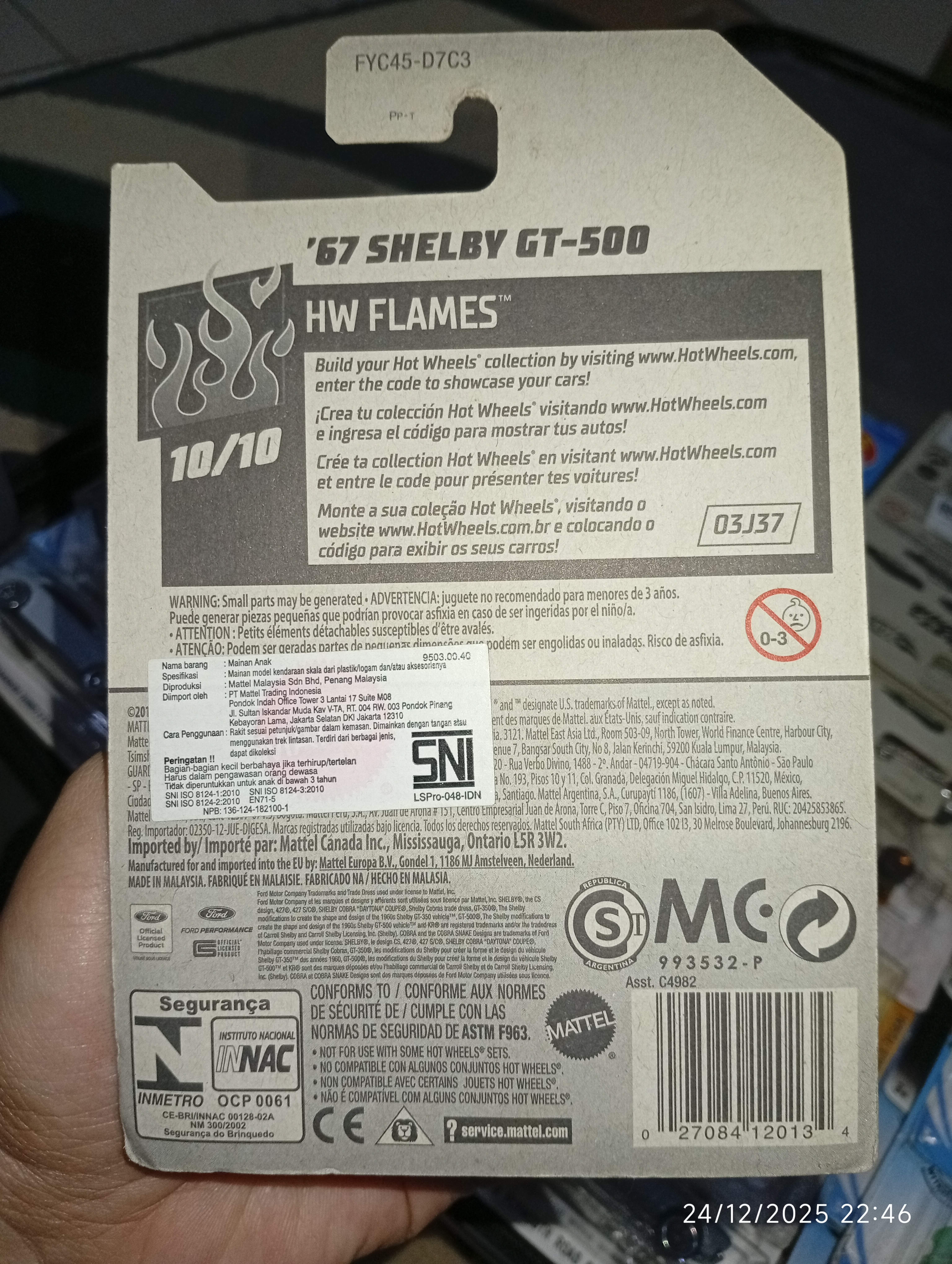 Hot Wheels HW Flames Biru