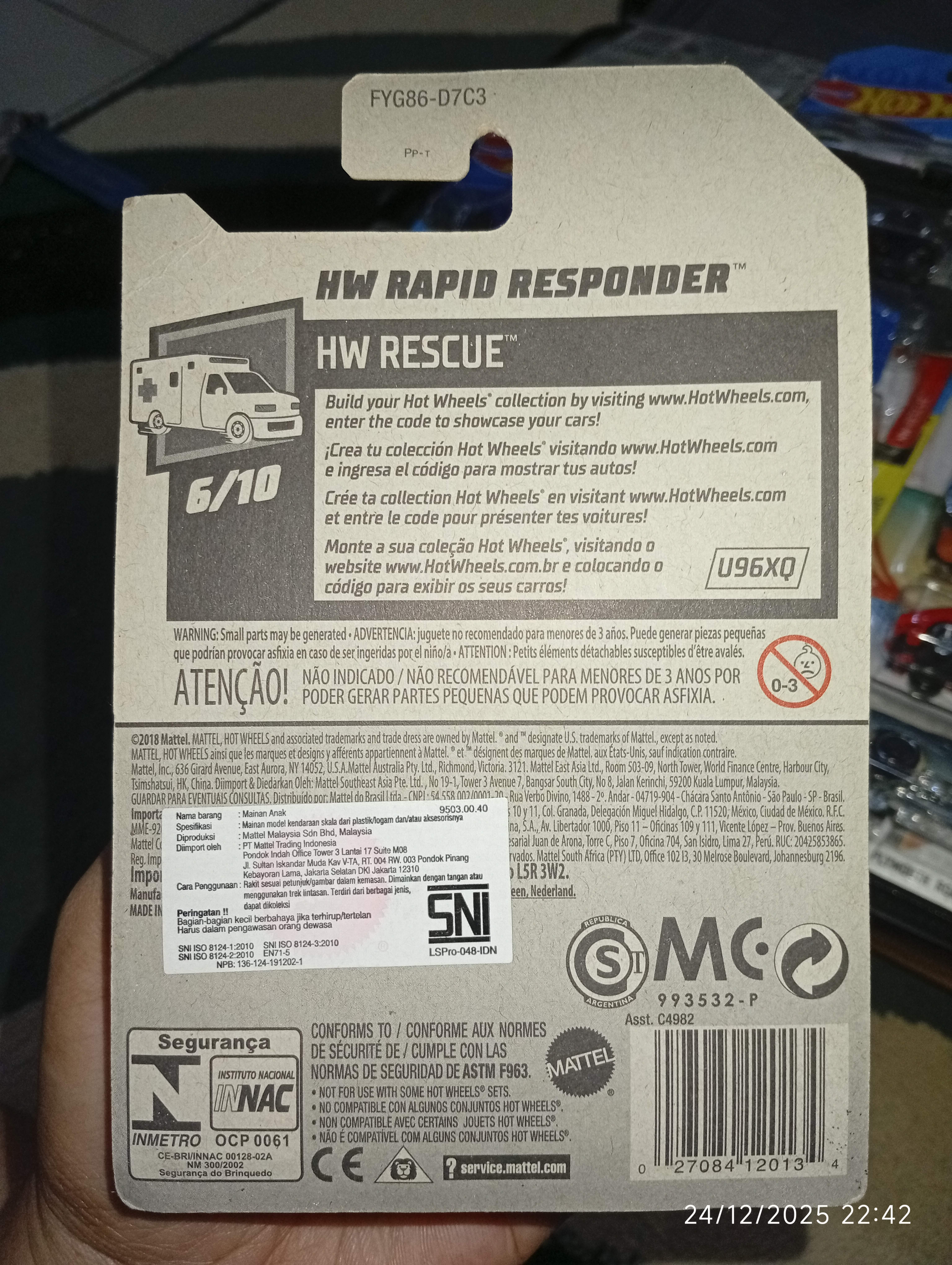 Hot Wheels Emergency Unit