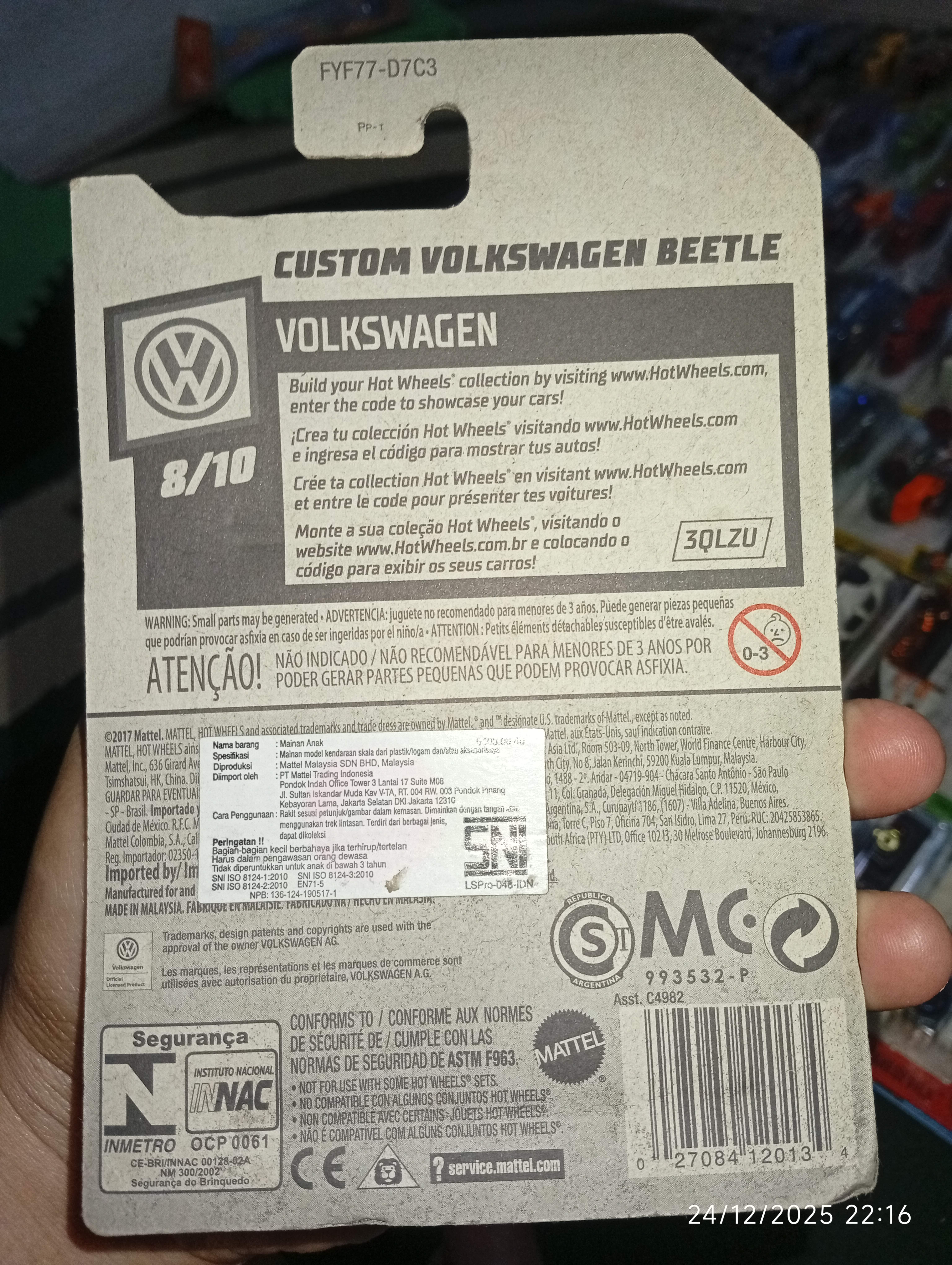 Hot Wheels Volkswagen Beetle