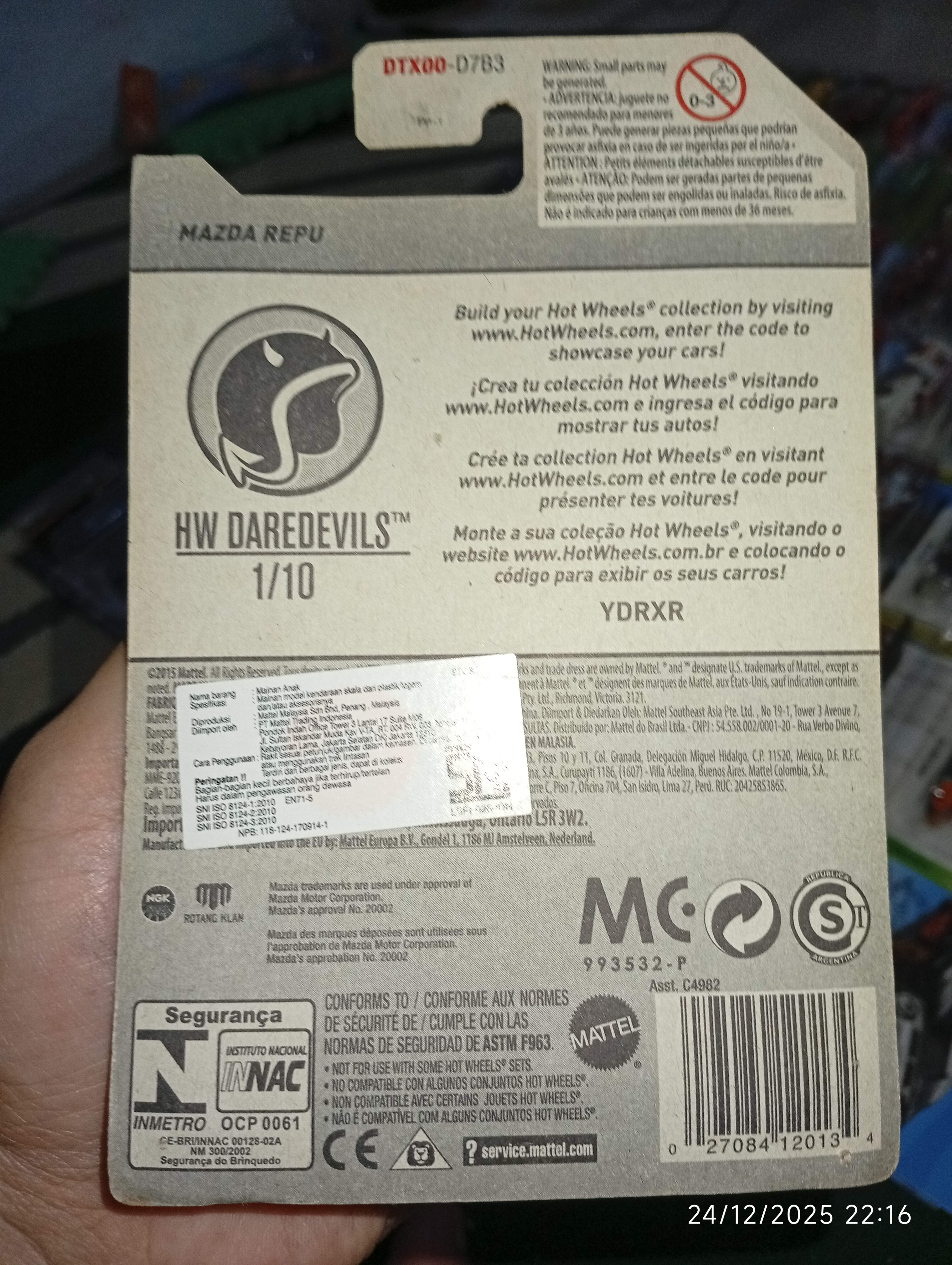 Hot Wheels MadMike Mazda REPU