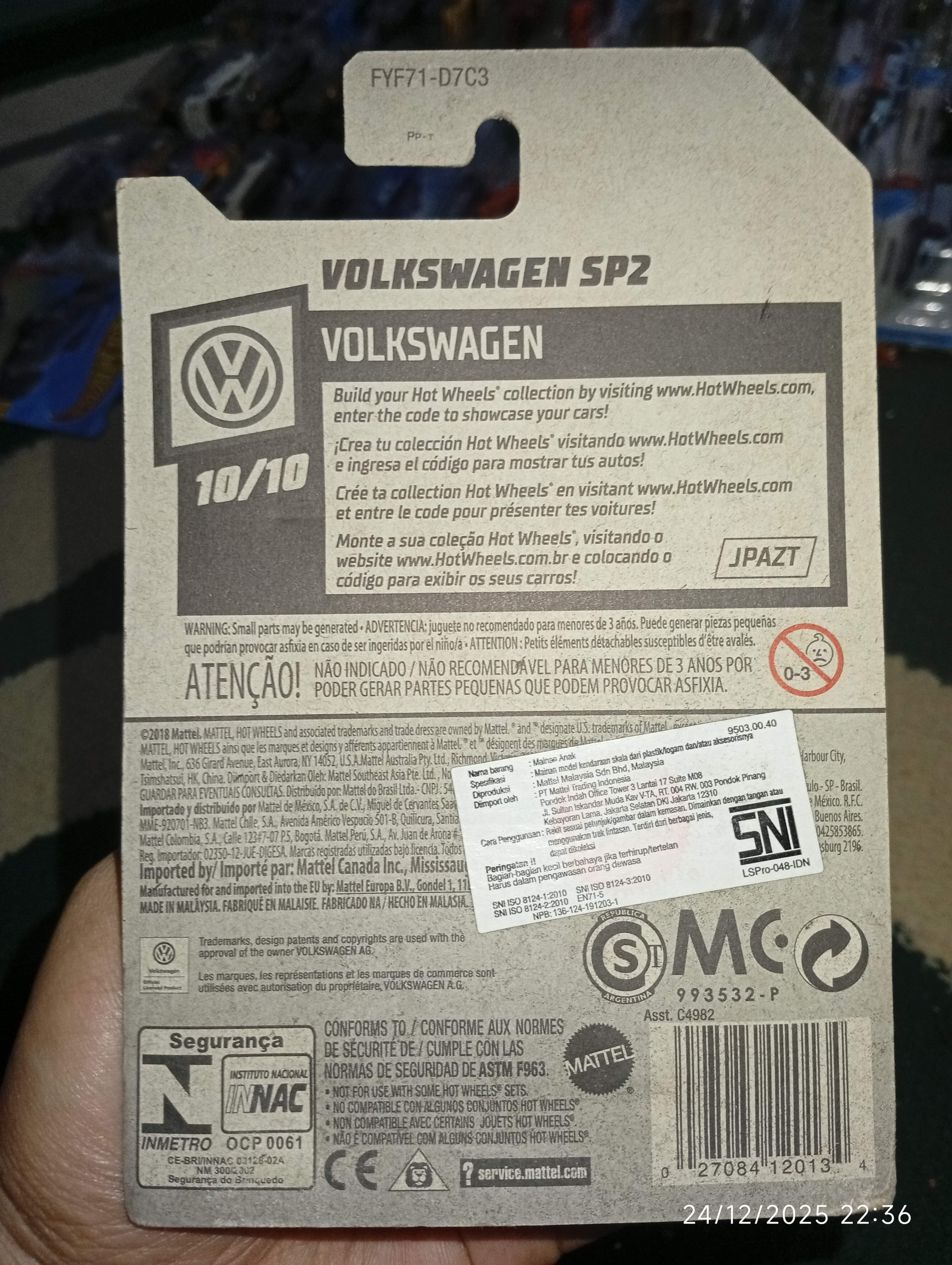 Hot Wheels Volkswagen SP2