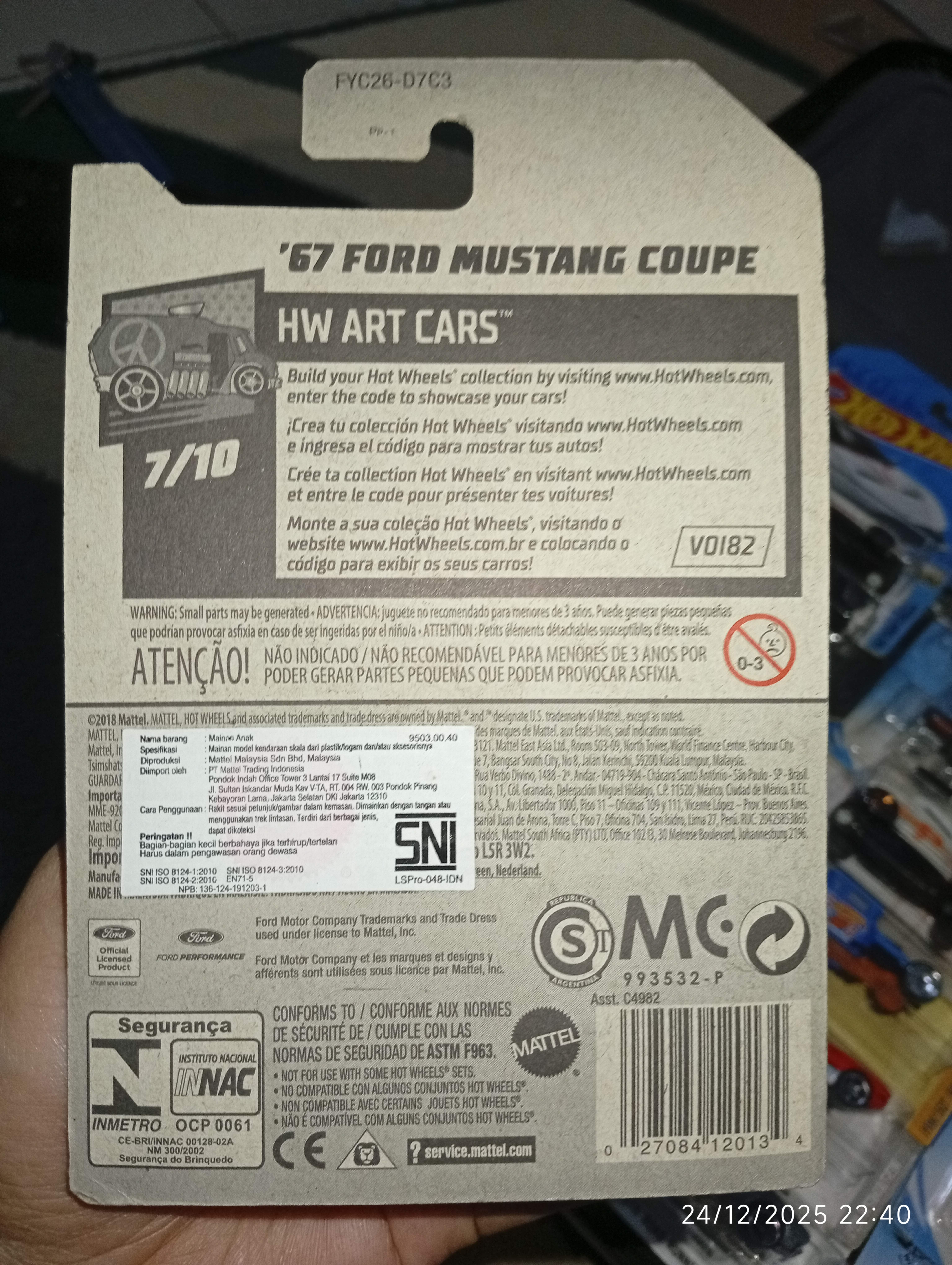 Hot Wheels Mustang HW Art Cars