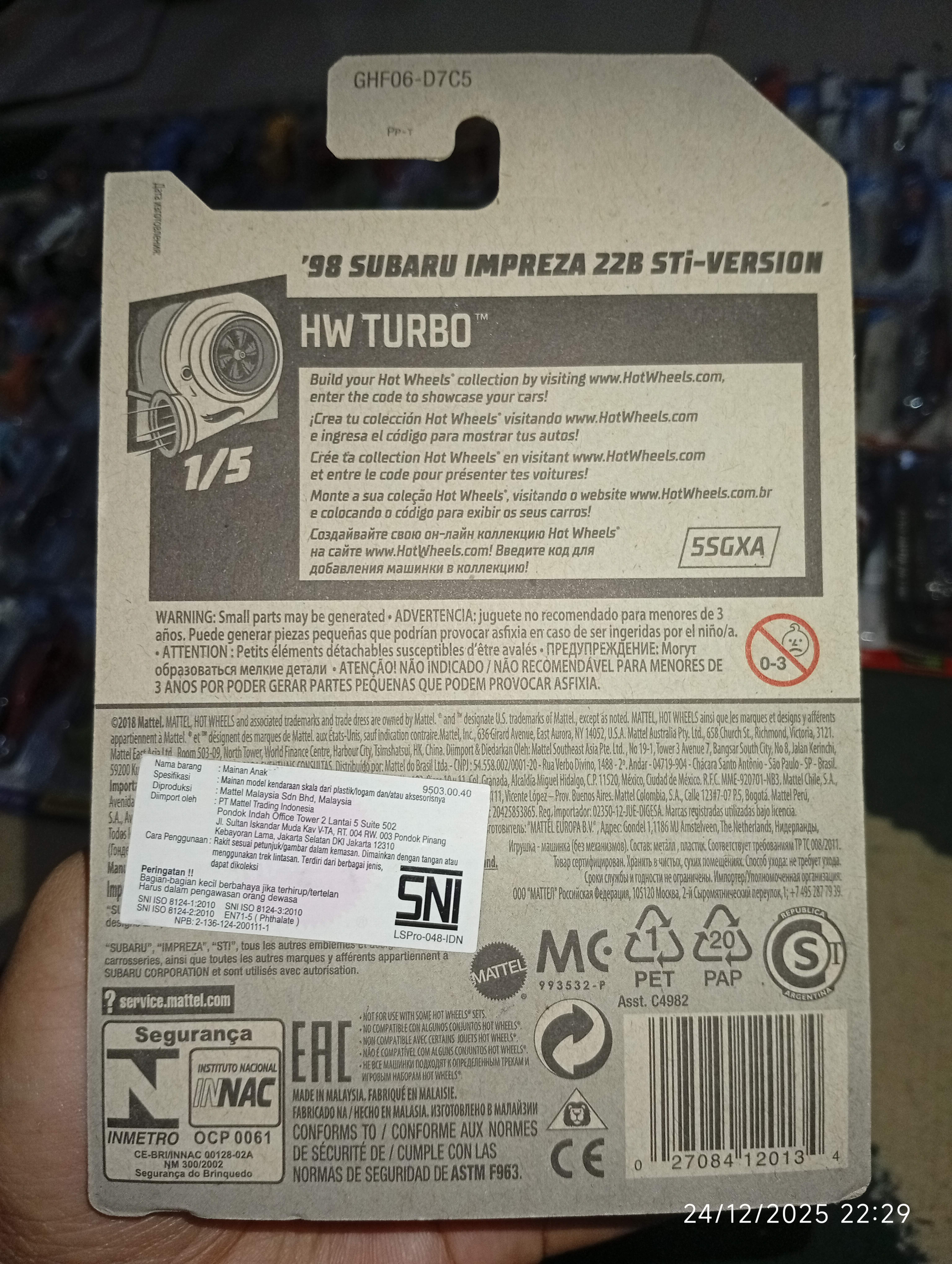 Hot Wheels Subaru Impreza