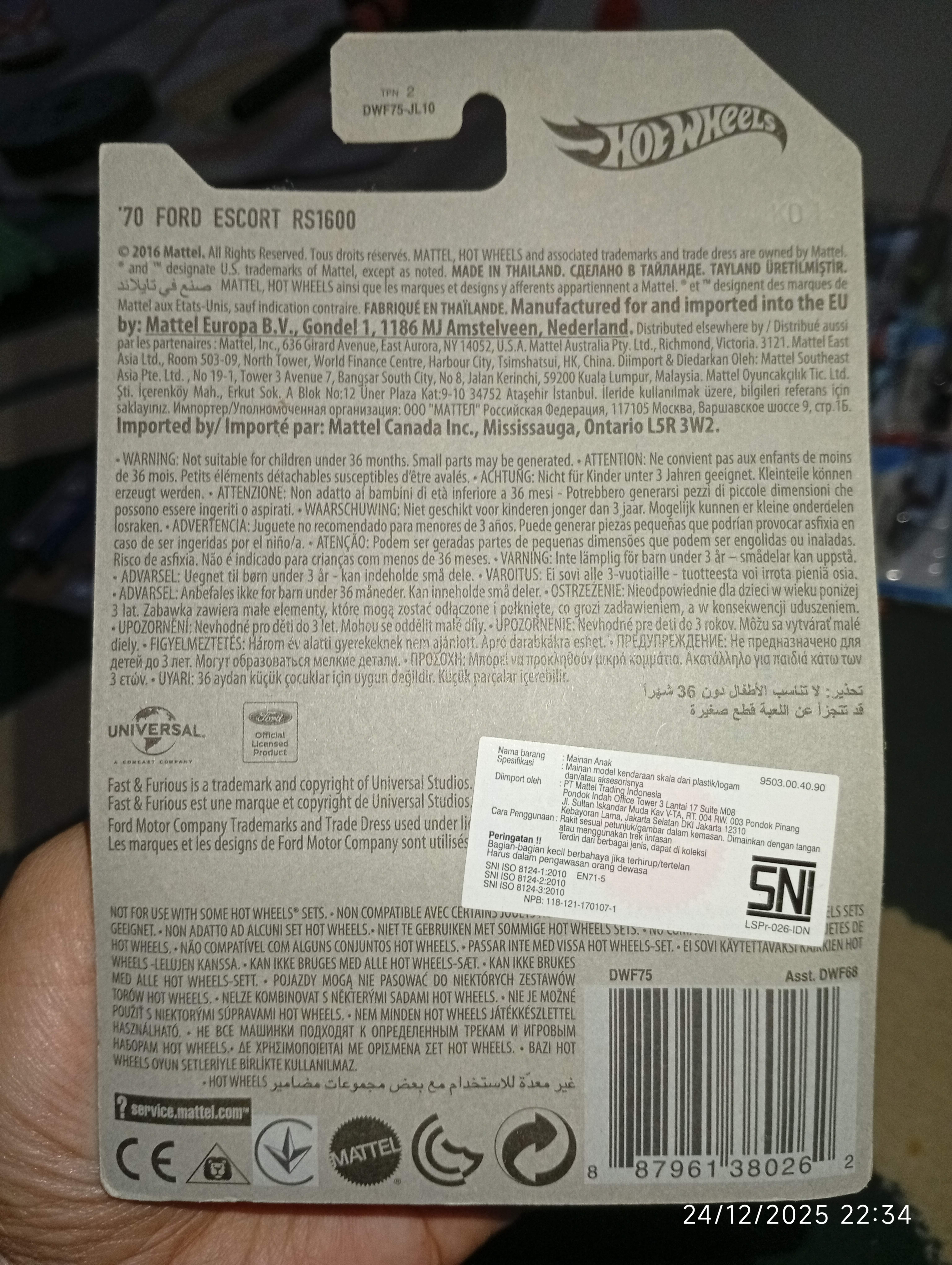 Hot Wheels Fast & Furious 6